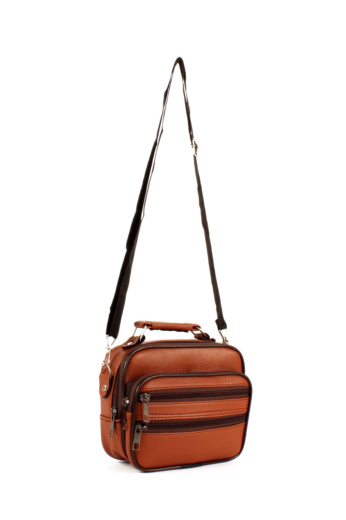 LWE1719-TBTalhaLuwwe Bag'sErkek Üçlü Kasa Destekli Lüx El ve Omuz Çantası Takımı (1719)