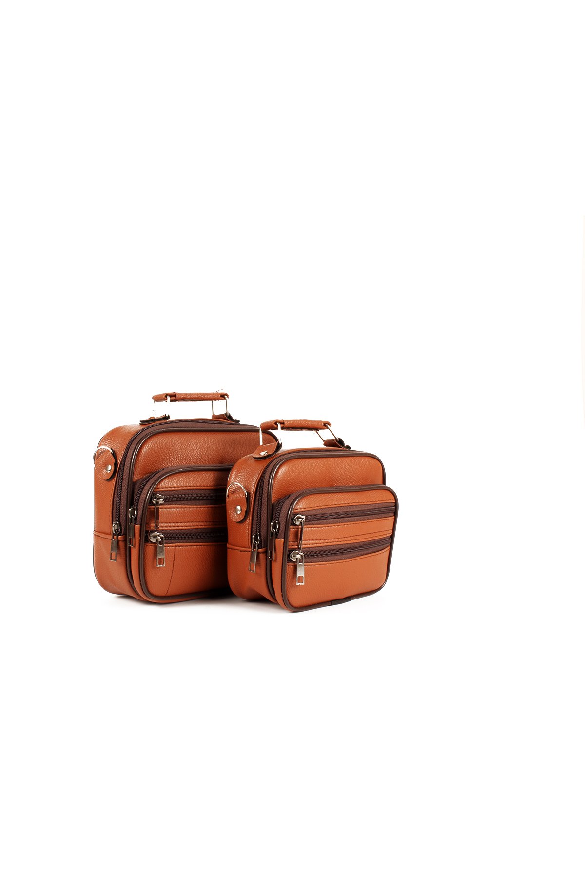 LWE1719-TBTalhaLuwwe Bag'sErkek Üçlü Kasa Destekli Lüx El ve Omuz Çantası Takımı (1719)