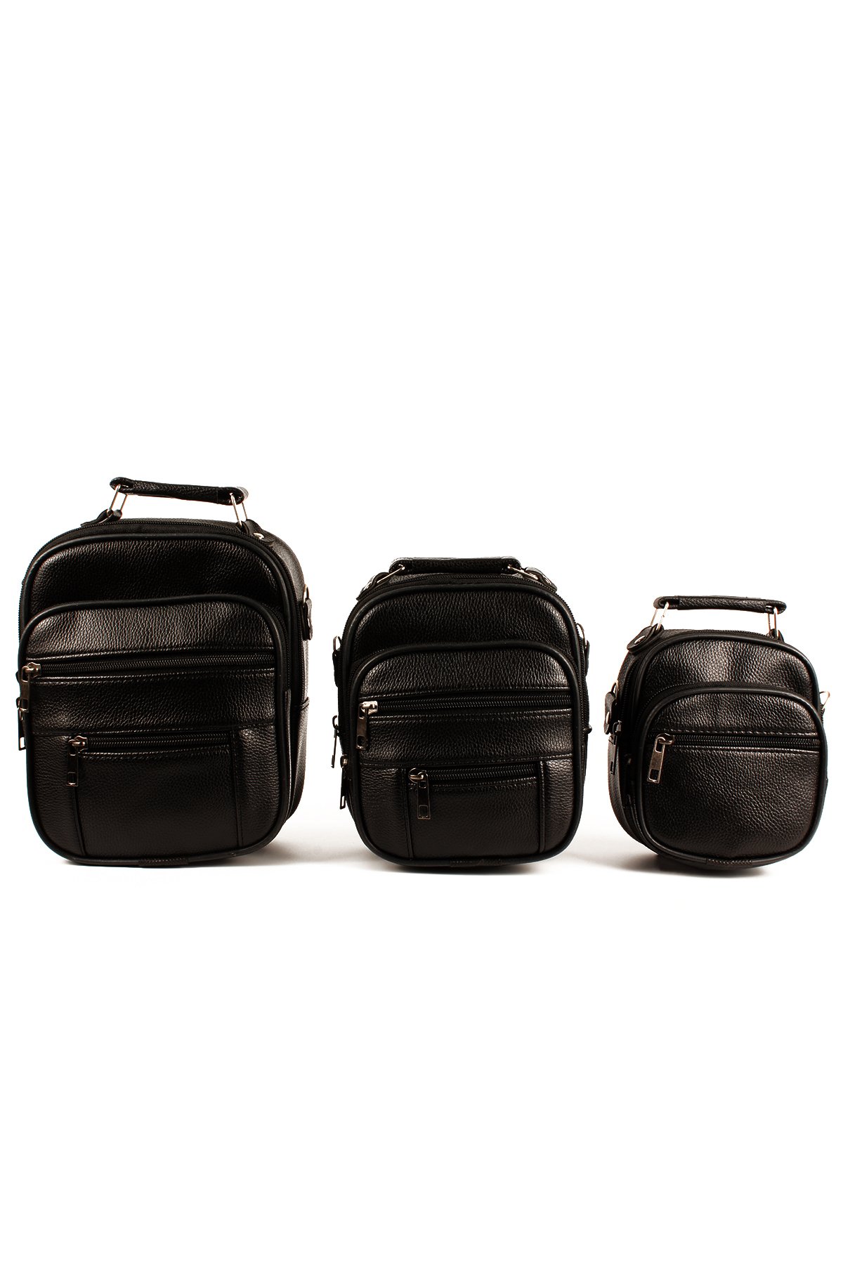 LWE1718-SyhTalhaLuwwe Bag'sErkek Üçlü Kasa Destekli Lüx El ve Omuz Çantası Takımı (1718)