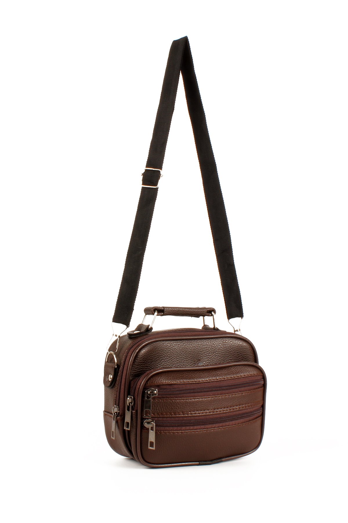 LWE1719-TBTalhaLuwwe Bag'sErkek Üçlü Kasa Destekli Lüx El ve Omuz Çantası Takımı (1719)