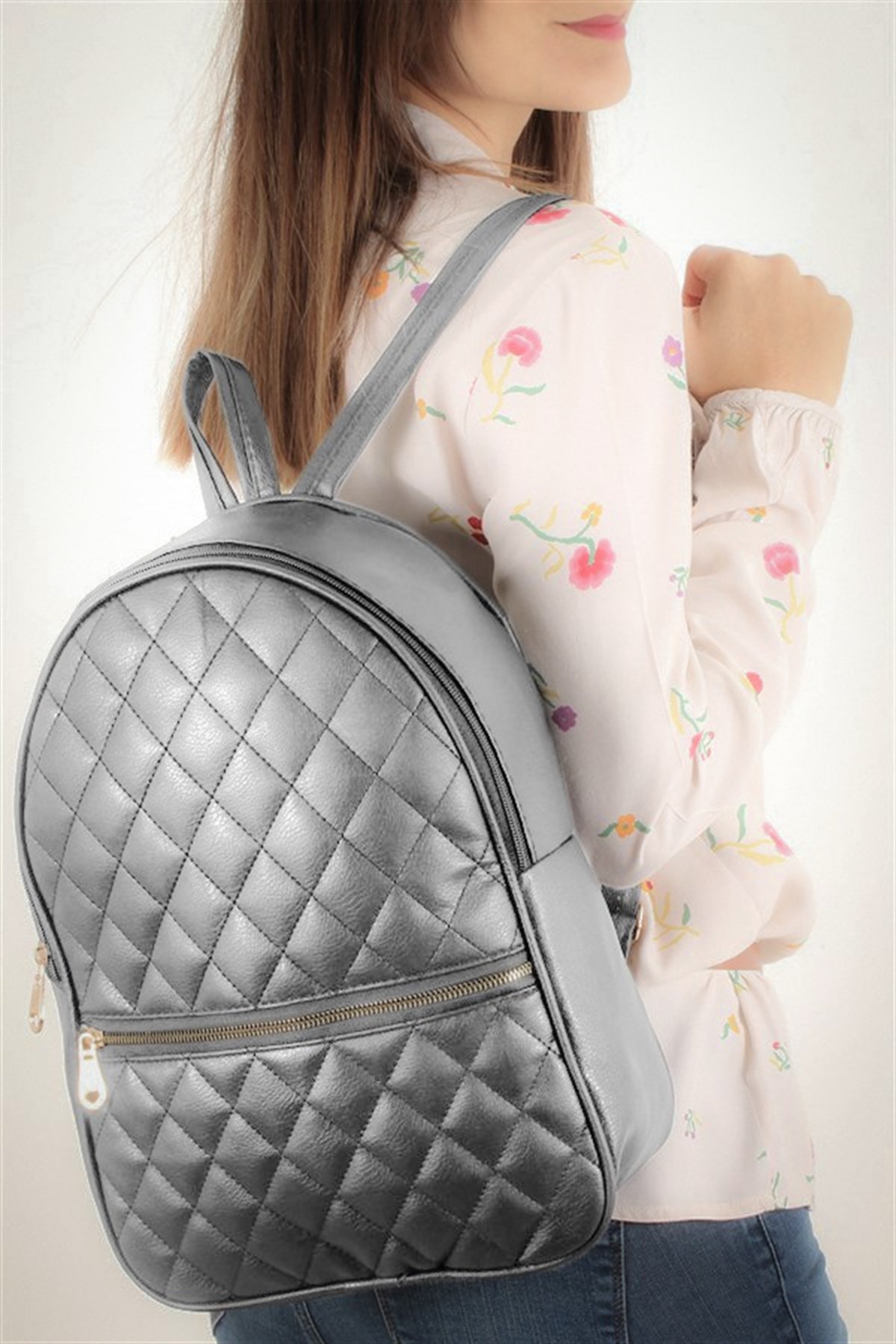 LWE20223-GMŞLuwweLuwwe Bag'sGümüş Kadın Sırt Çantası  (LWE20223-GMŞ)