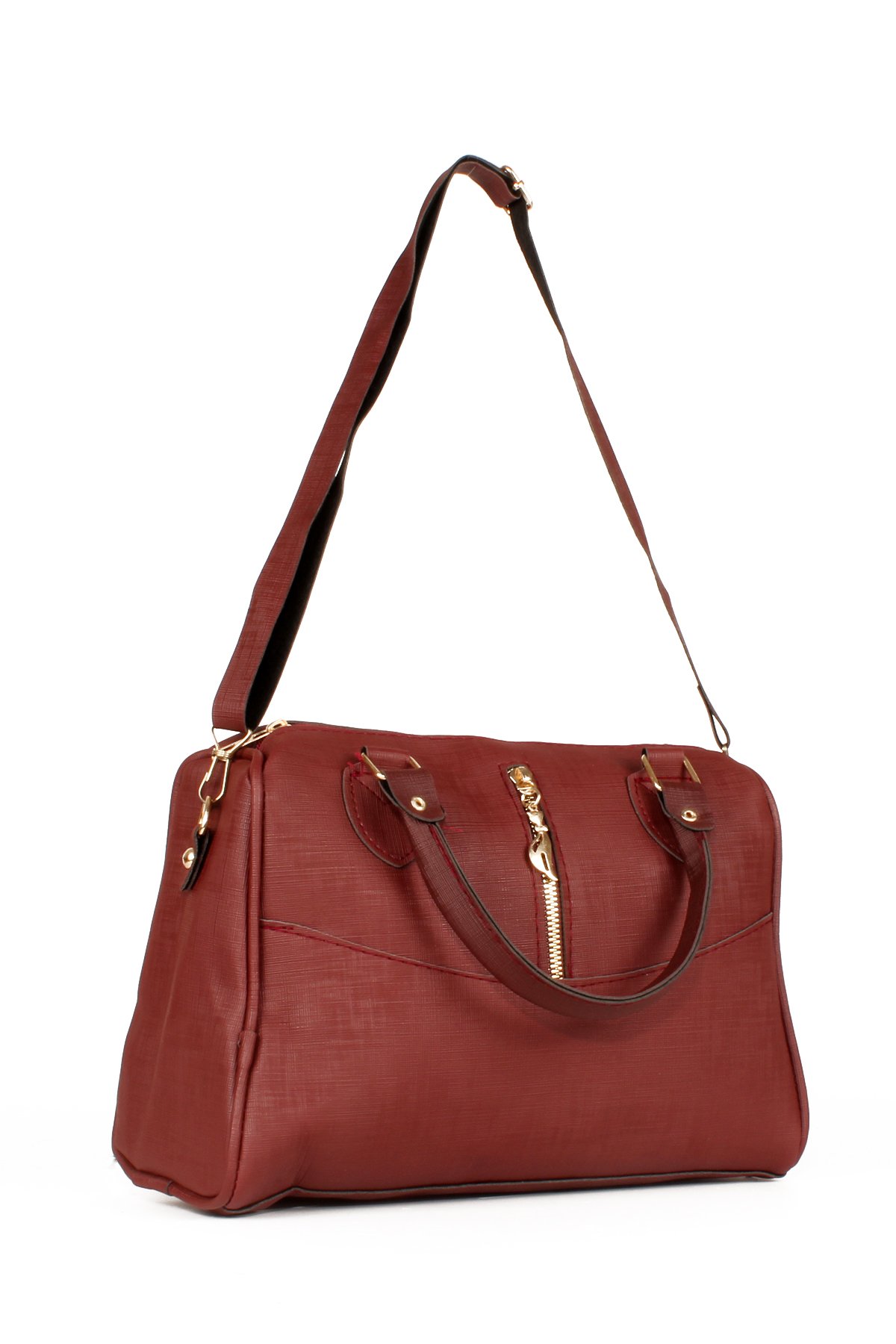 LWE20619-SyhTalhaLuwwe Bag'sKadın Anne Tarz Fermuar Detaylı Omuz ve El Çantası (20619)