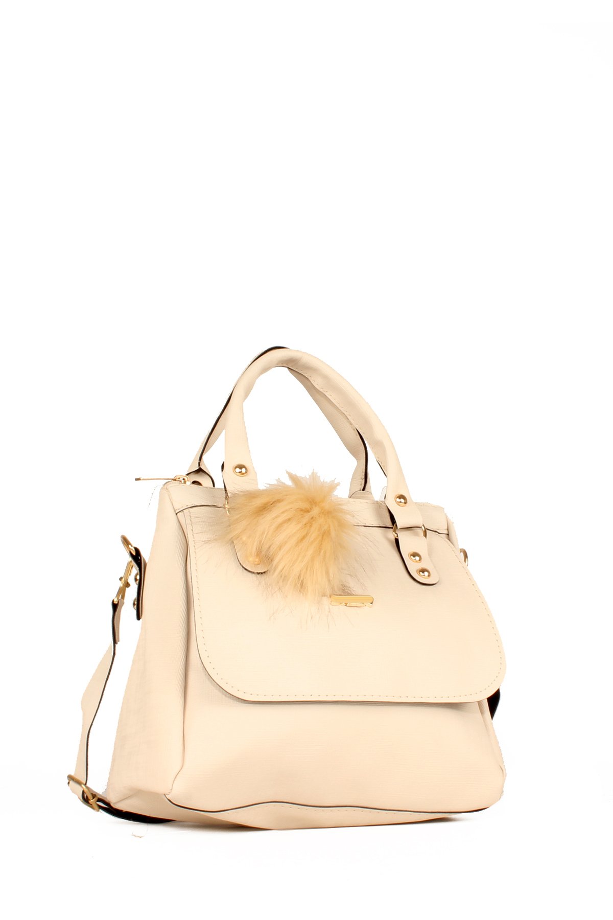 LWE20618-SyhTalhaLuwwe Bag'sKadın Anne Tarz Kapak Detaylı Omuz ve El Çantası (20618)