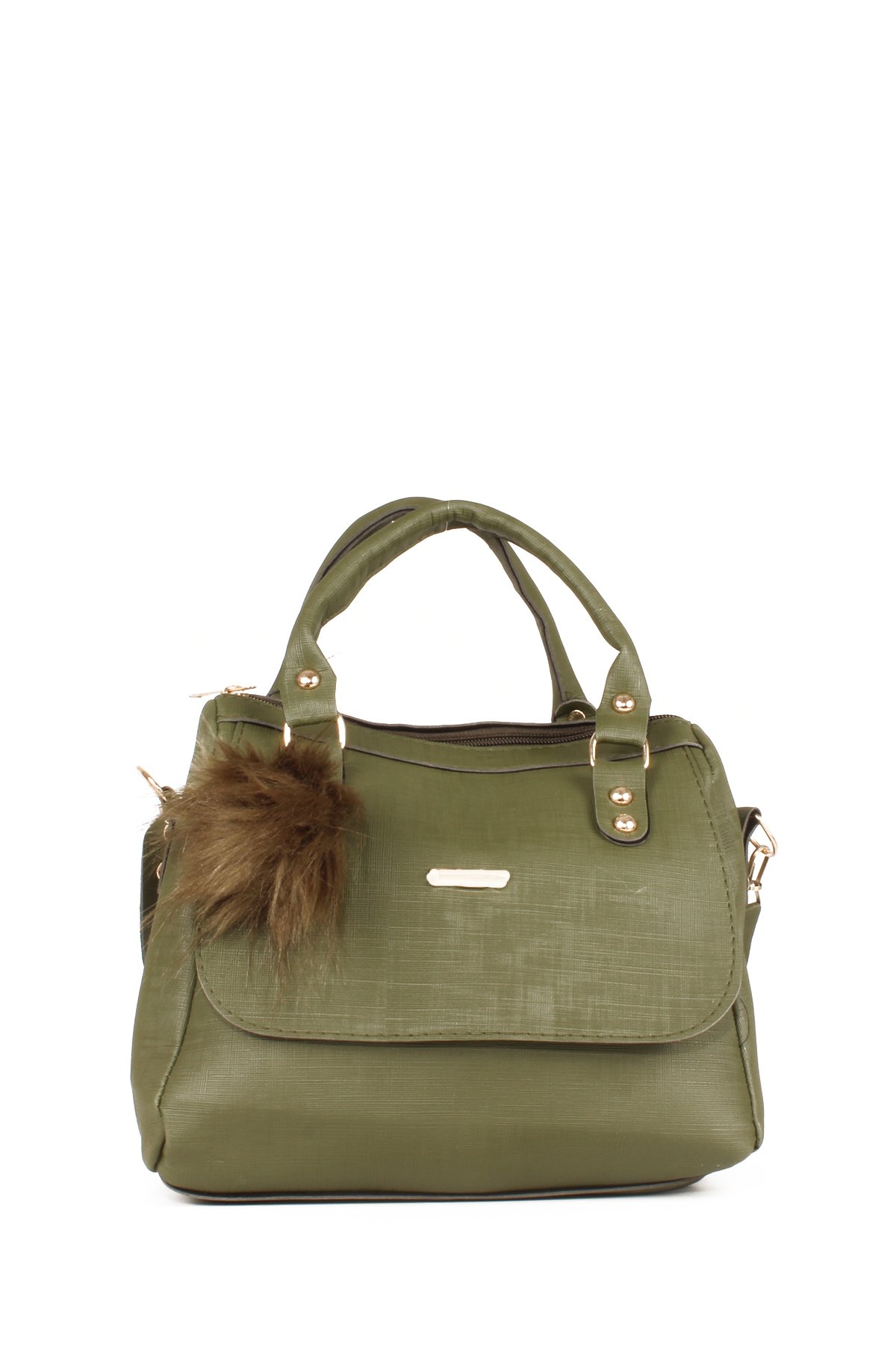 LWE20618-SyhTalhaLuwwe Bag'sKadın Anne Tarz Kapak Detaylı Omuz ve El Çantası (20618)