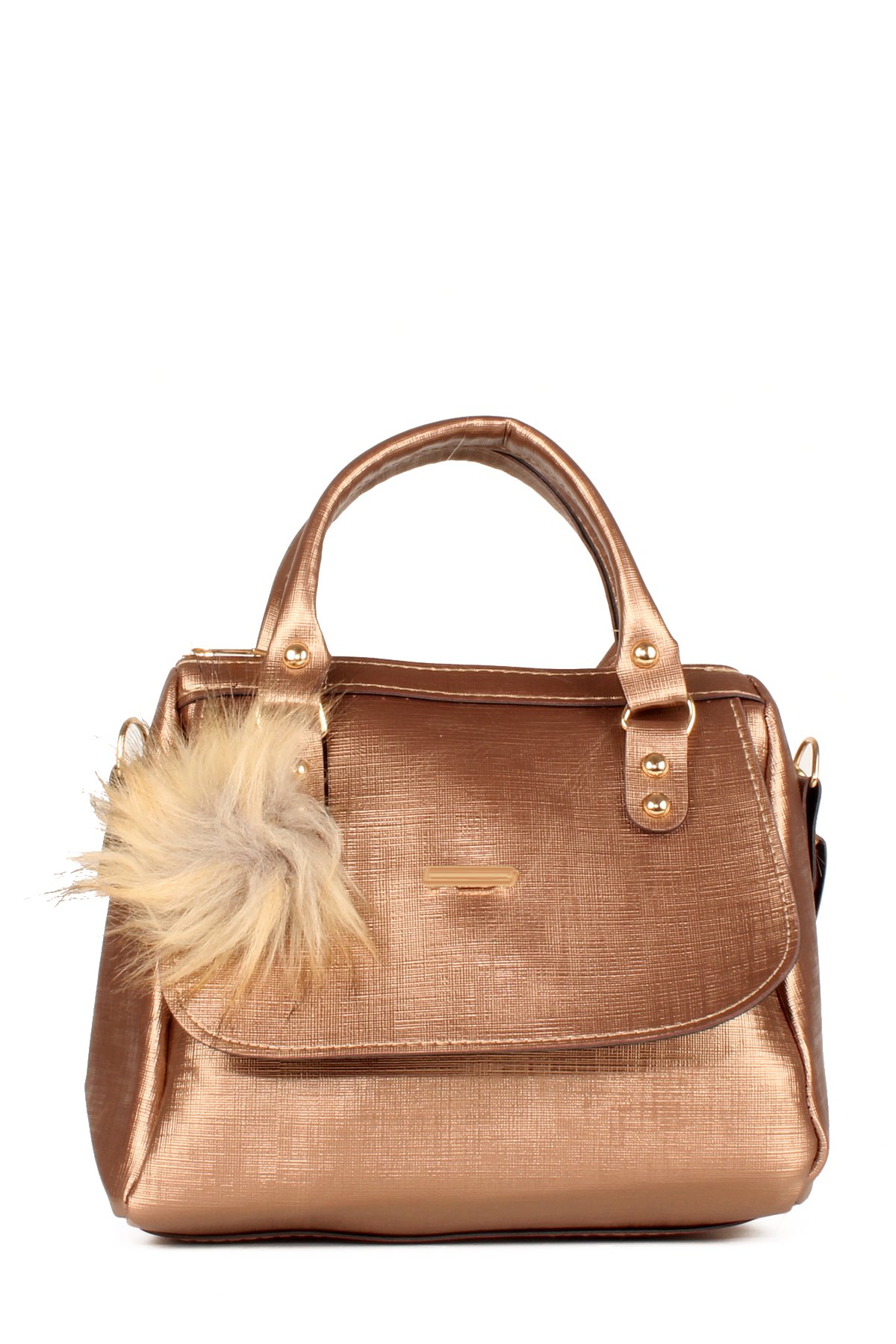 LWE20618-SyhTalhaLuwwe Bag'sKadın Anne Tarz Kapak Detaylı Omuz ve El Çantası (20618)