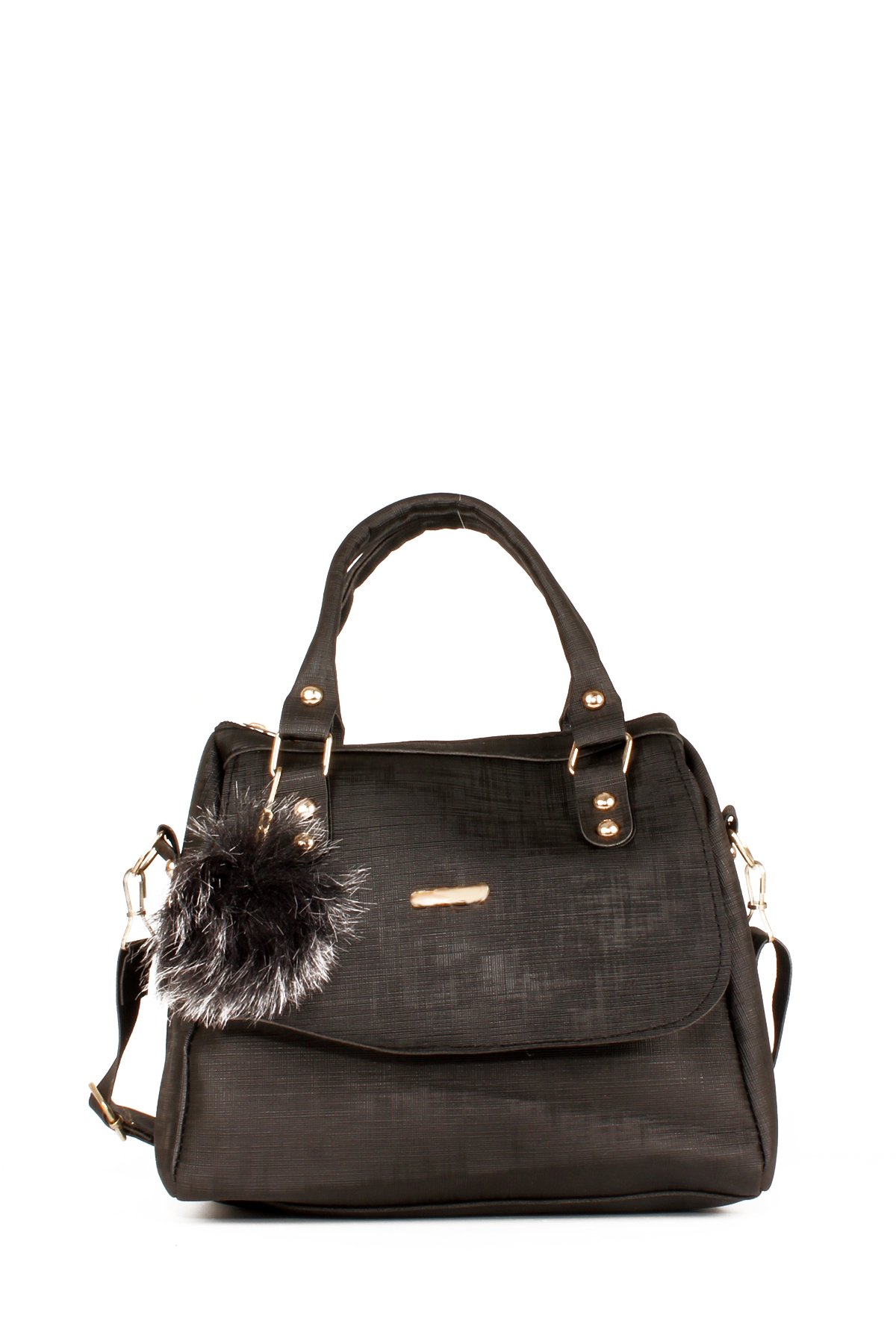 LWE20618-SyhTalhaLuwwe Bag'sKadın Anne Tarz Kapak Detaylı Omuz ve El Çantası (20618)