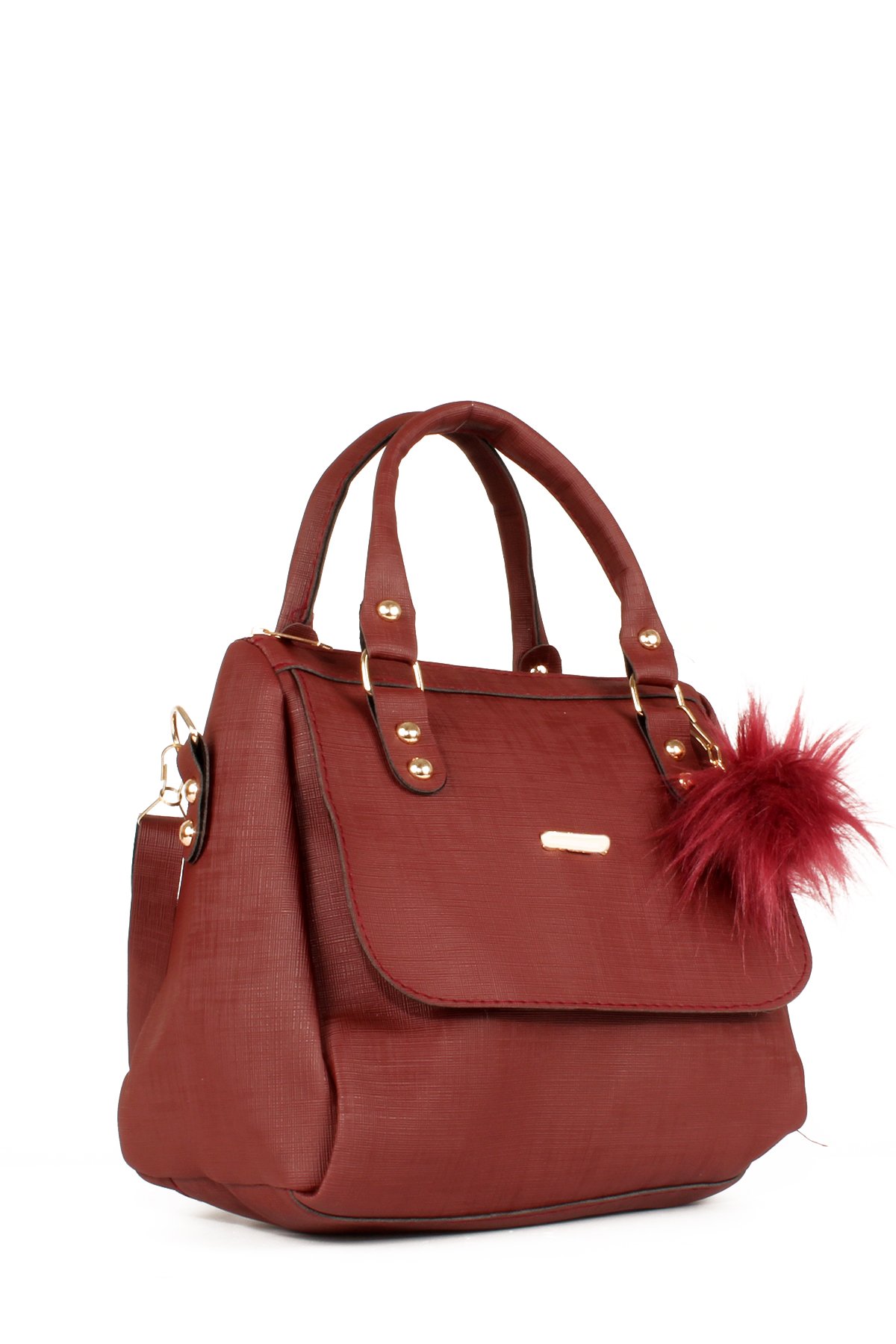 LWE20618-SyhTalhaLuwwe Bag'sKadın Anne Tarz Kapak Detaylı Omuz ve El Çantası (20618)