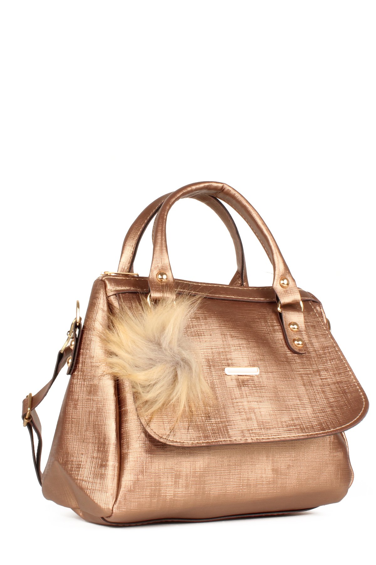 LWE20618-SyhTalhaLuwwe Bag'sKadın Anne Tarz Kapak Detaylı Omuz ve El Çantası (20618)