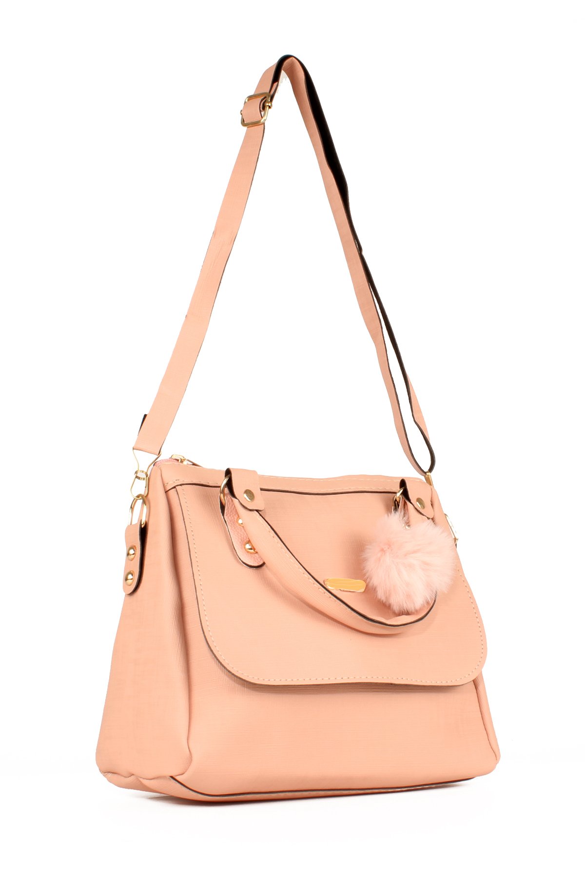 LWE20618-SyhTalhaLuwwe Bag'sKadın Anne Tarz Kapak Detaylı Omuz ve El Çantası (20618)