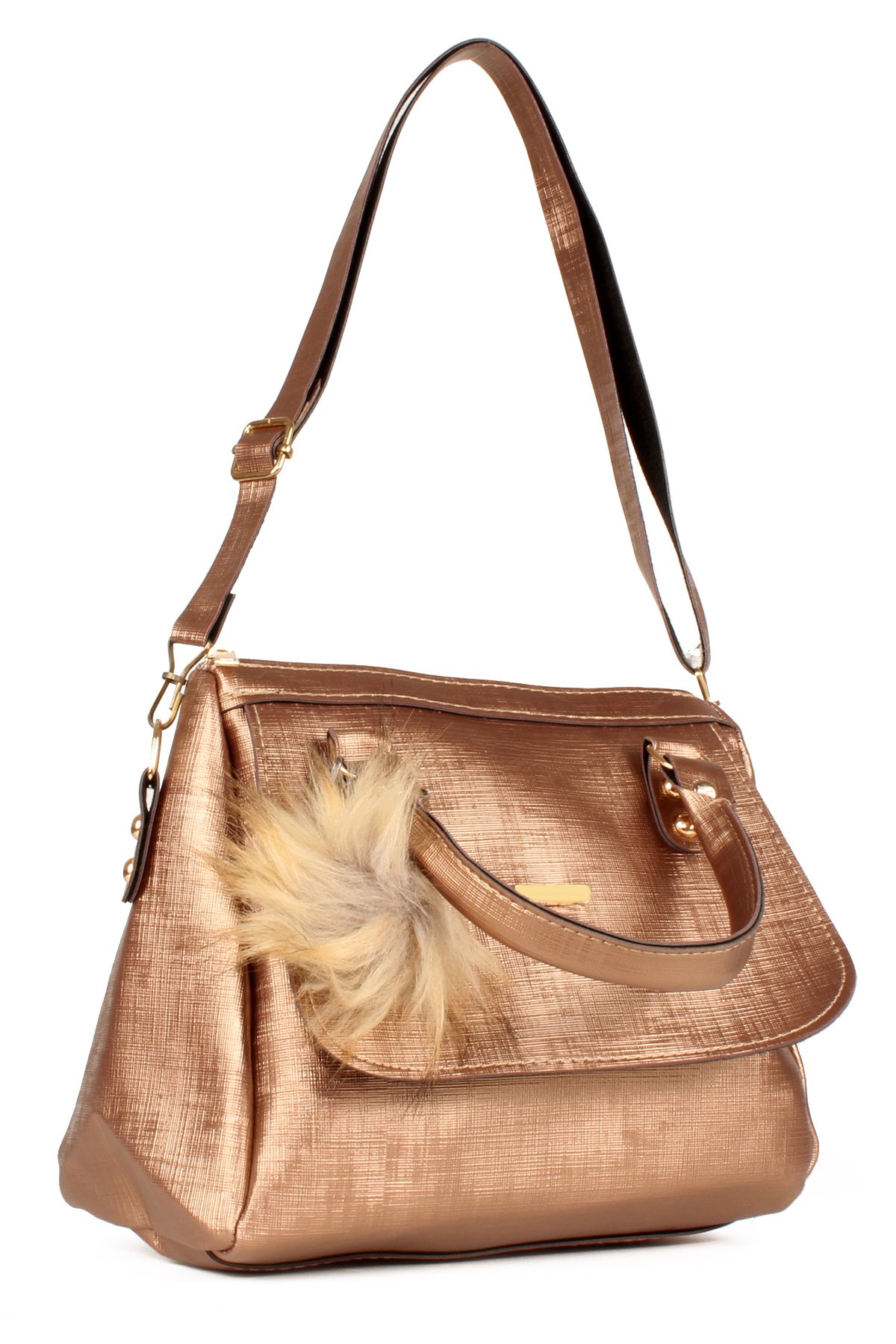 LWE20618-SyhTalhaLuwwe Bag'sKadın Anne Tarz Kapak Detaylı Omuz ve El Çantası (20618)