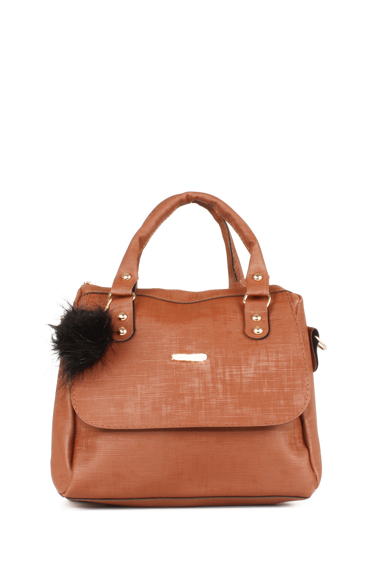 LWE20618-SyhTalhaLuwwe Bag'sKadın Anne Tarz Kapak Detaylı Omuz ve El Çantası (20618)