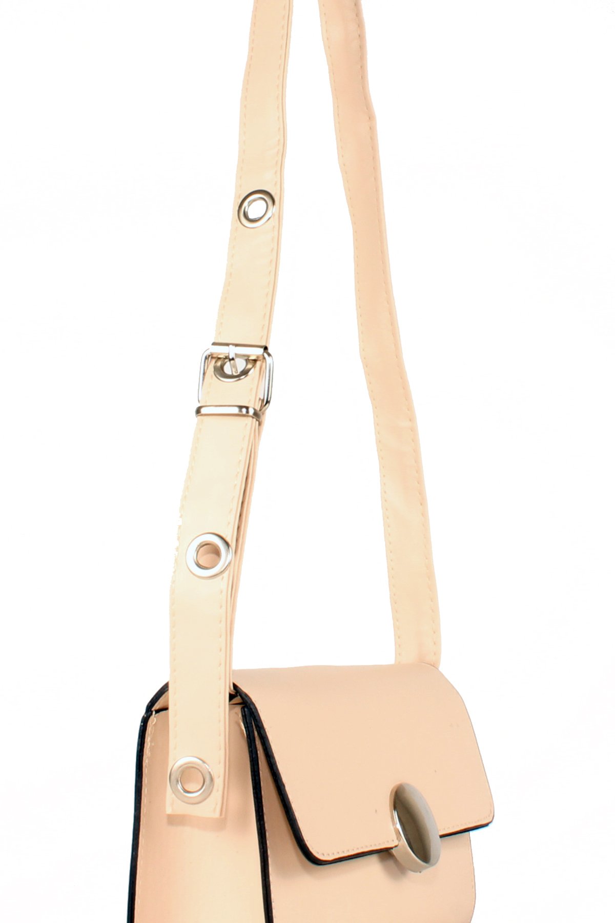 LWE20656-SyhTalhaLuwwe Bag'sKadın Ayarlı Kemer Detaylı Omuz Askılı Tokalı Kapak Omuz Çantası (20656)