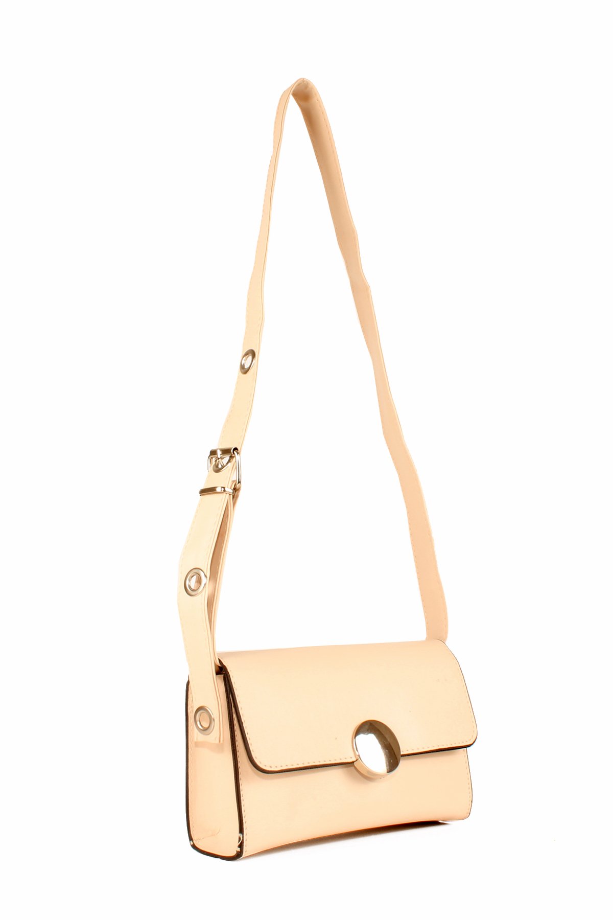 LWE20656-SyhTalhaLuwwe Bag'sKadın Ayarlı Kemer Detaylı Omuz Askılı Tokalı Kapak Omuz Çantası (20656)