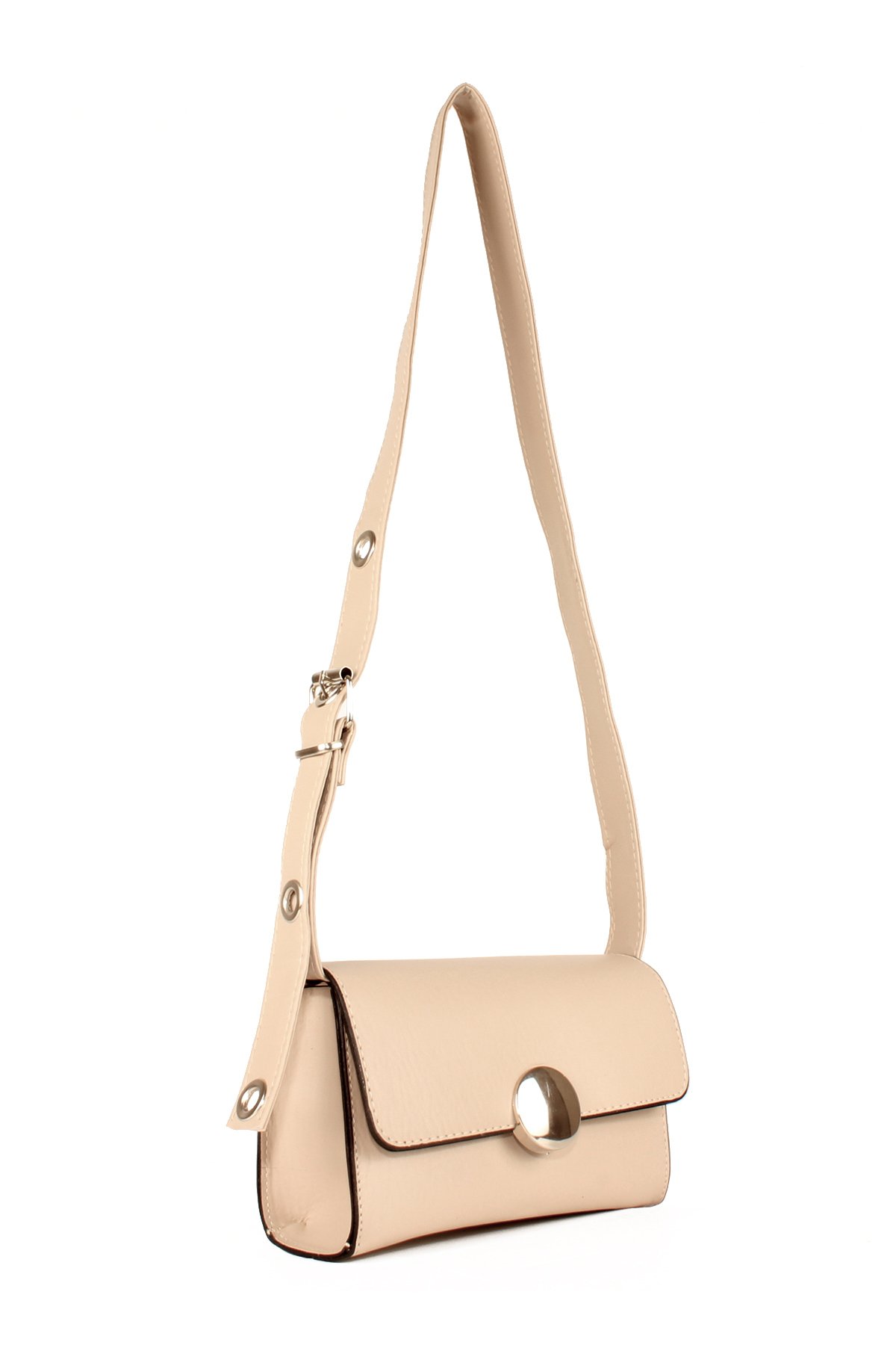 LWE20656-SyhTalhaLuwwe Bag'sKadın Ayarlı Kemer Detaylı Omuz Askılı Tokalı Kapak Omuz Çantası (20656)