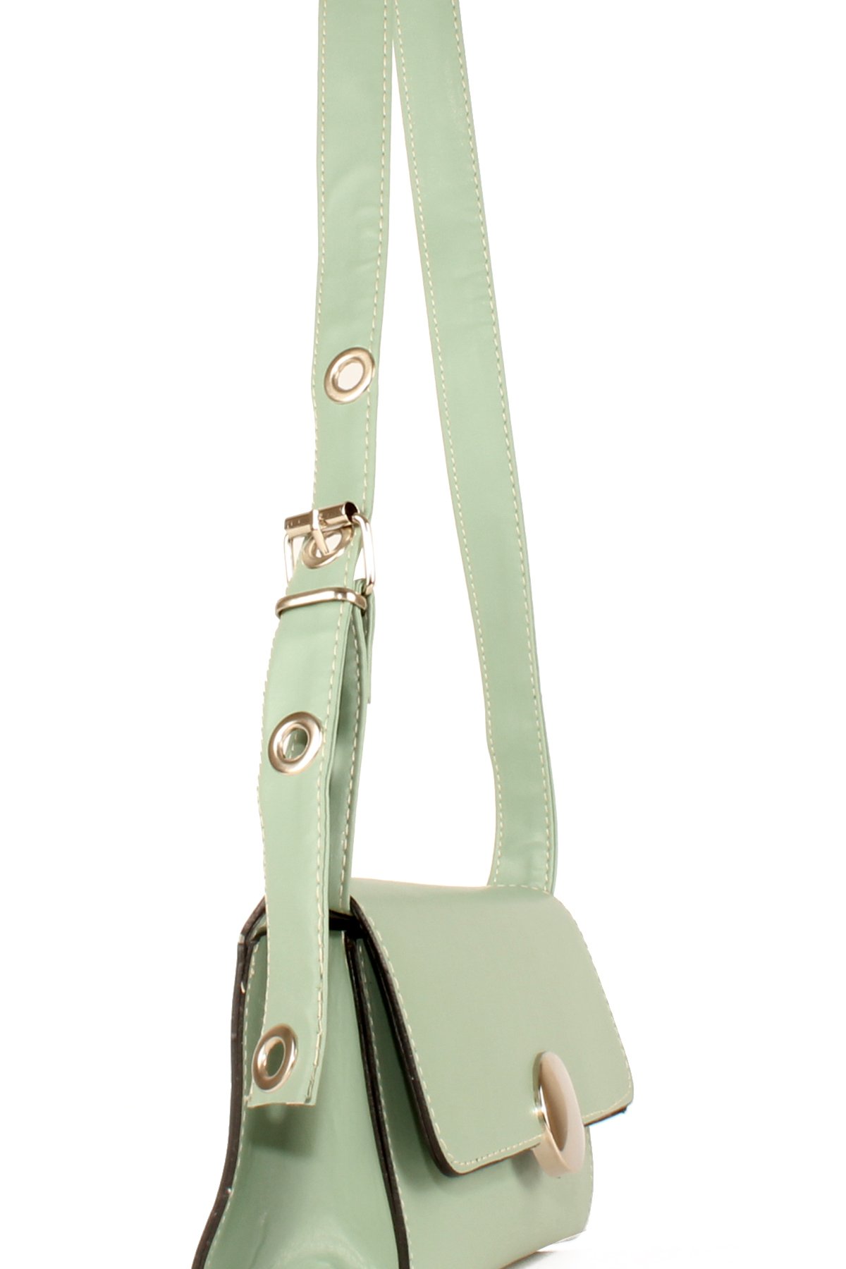 LWE20656-SyhTalhaLuwwe Bag'sKadın Ayarlı Kemer Detaylı Omuz Askılı Tokalı Kapak Omuz Çantası (20656)