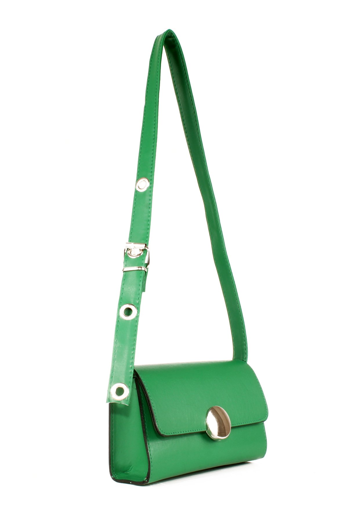 LWE20656-SyhTalhaLuwwe Bag'sKadın Ayarlı Kemer Detaylı Omuz Askılı Tokalı Kapak Omuz Çantası (20656)