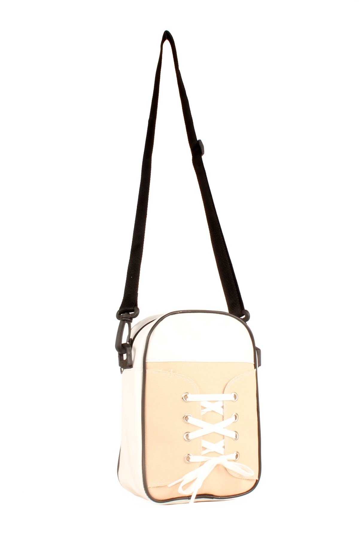 LWE20628-SyhTalhaLuwwe Bag'sKadın Bağcık Detaylı Converse Tarz Ayakkabı Model Çapraz ve Omuz Çanta (20628)