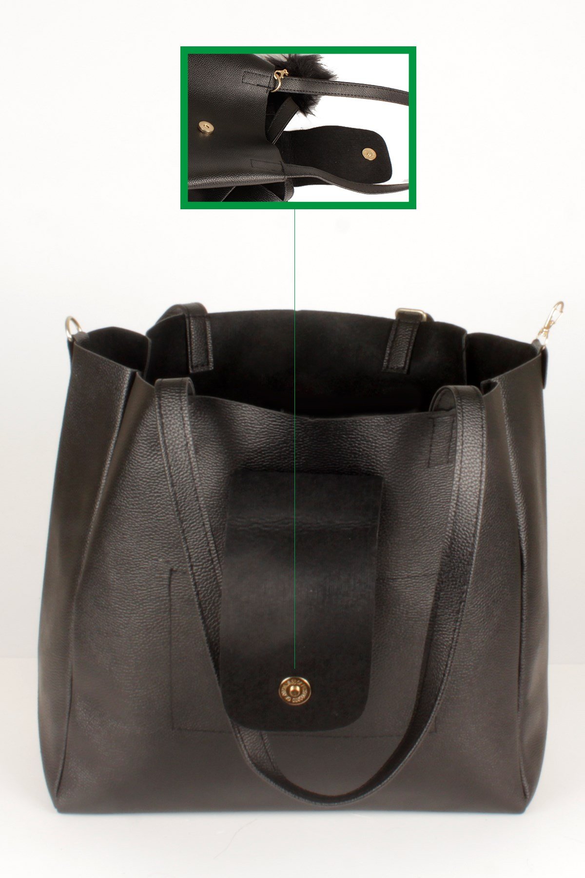 LWE20537-STalhaLuwwe Bag'sKadın Büyük Boy Anne Tarz Omuz Çantası (50537)