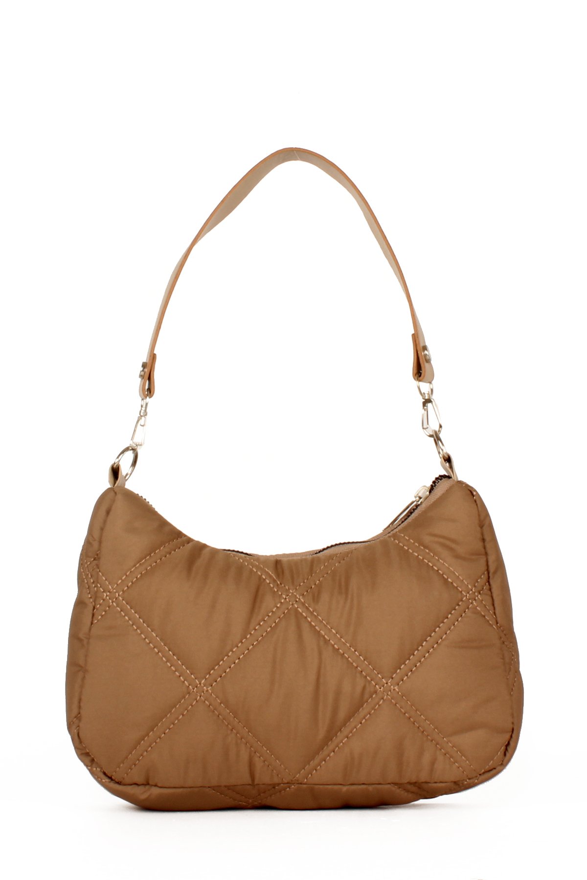 LWE10591-STalhaLuwwe Bag'sKadın Çift Askılı Saten Dokulu Baguette&Omuz Çantası (10591)