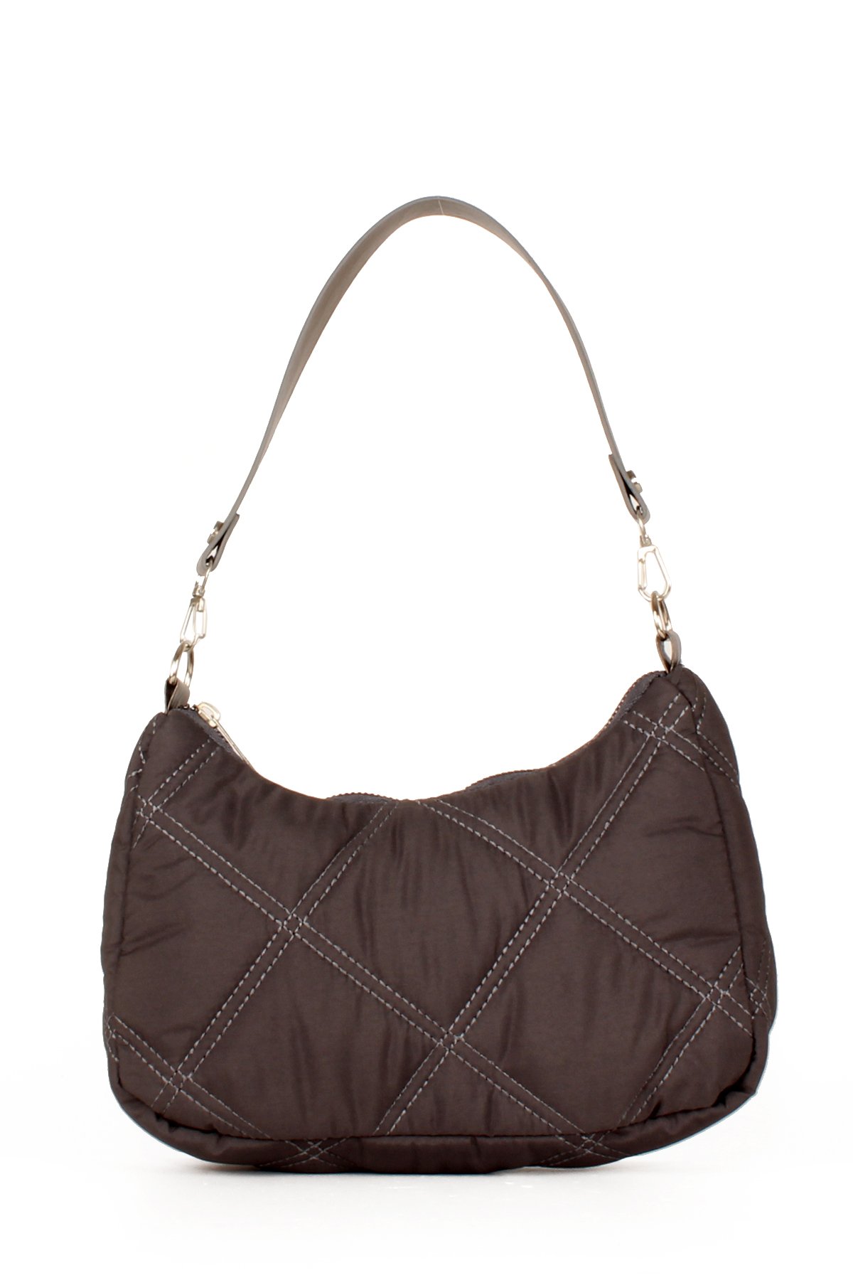 LWE10591-STalhaLuwwe Bag'sKadın Çift Askılı Saten Dokulu Baguette&Omuz Çantası (10591)