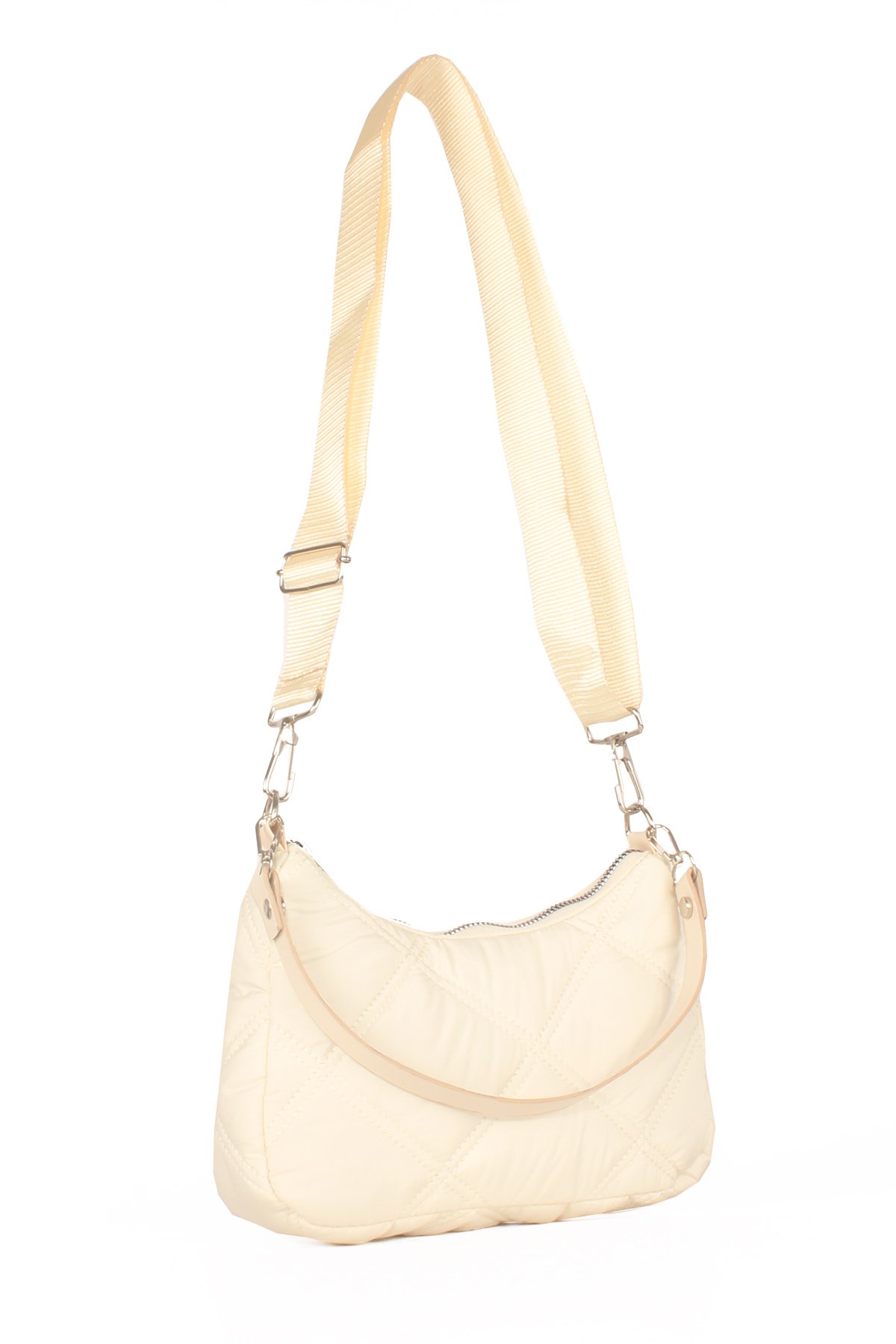 LWE10591-STalhaLuwwe Bag'sKadın Çift Askılı Saten Dokulu Baguette&Omuz Çantası (10591)