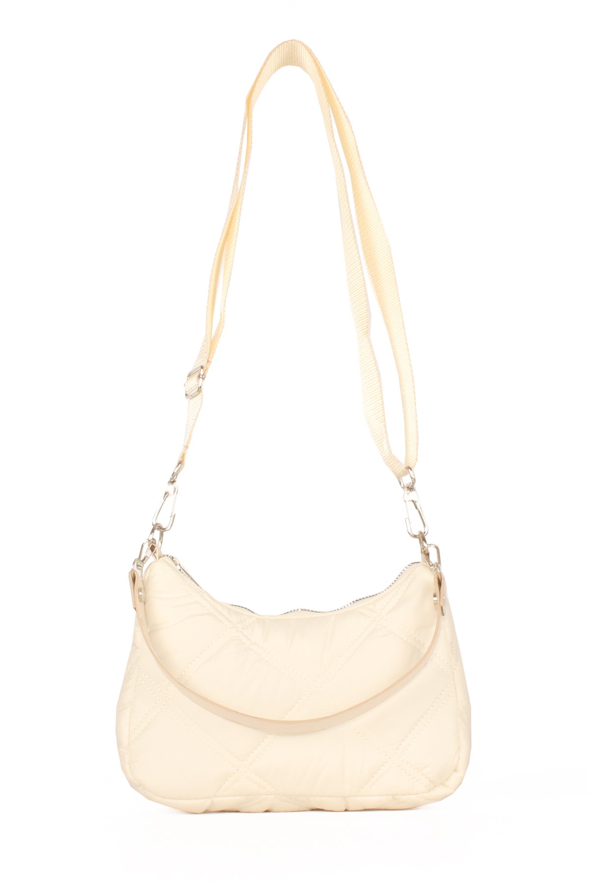 LWE10591-STalhaLuwwe Bag'sKadın Çift Askılı Saten Dokulu Baguette&Omuz Çantası (10591)