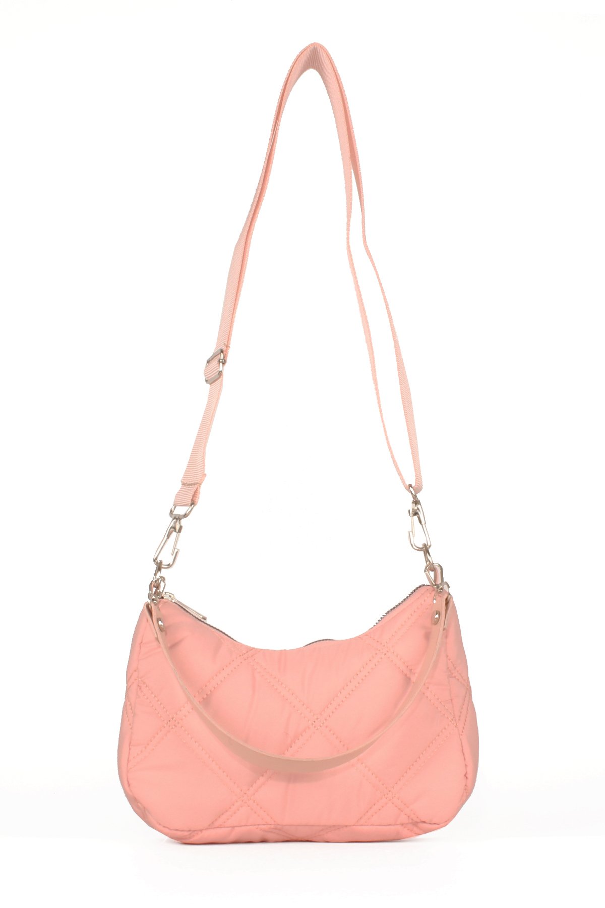 LWE10591-STalhaLuwwe Bag'sKadın Çift Askılı Saten Dokulu Baguette&Omuz Çantası (10591)