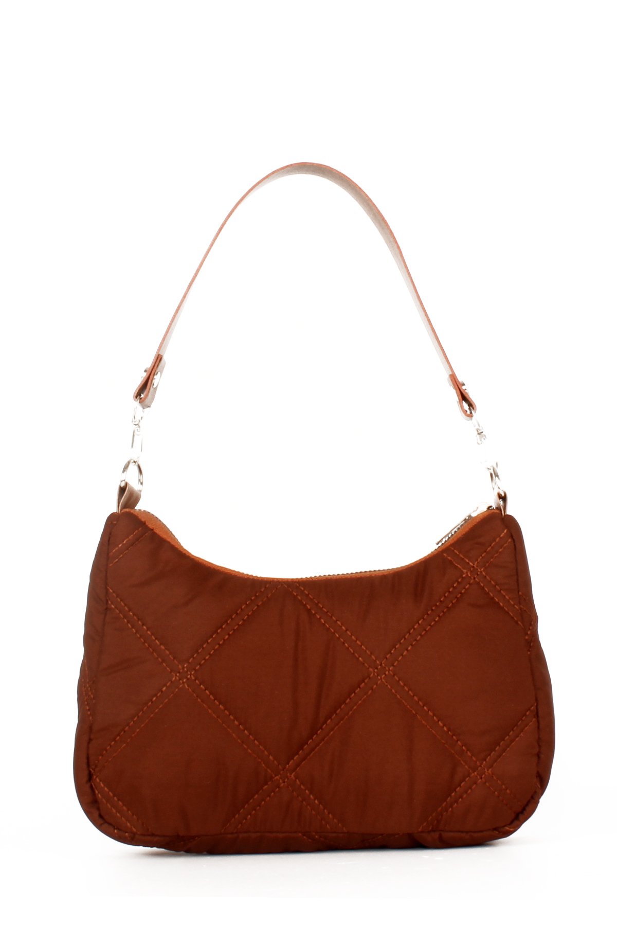 LWE10591-STalhaLuwwe Bag'sKadın Çift Askılı Saten Dokulu Baguette&Omuz Çantası (10591)