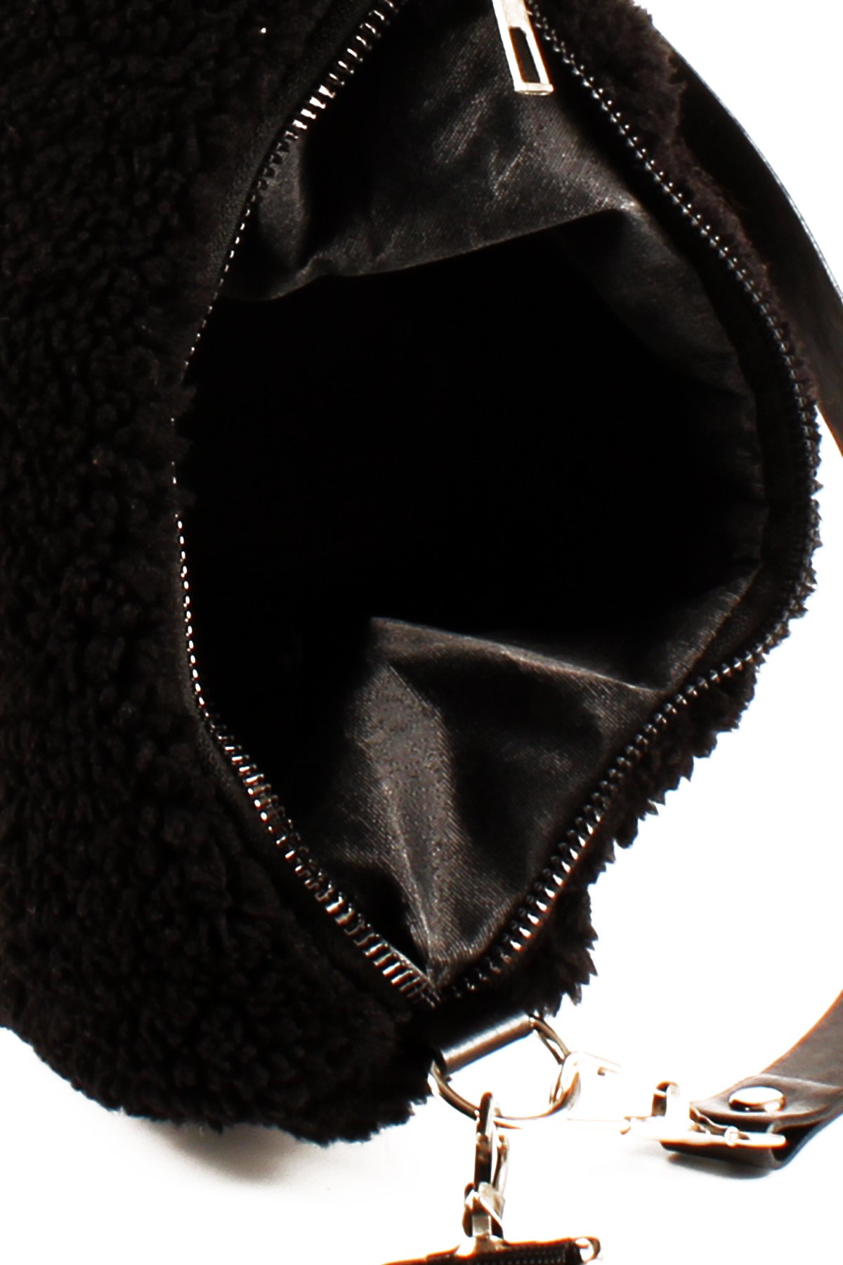 LWE10716-SyhTalhaLuwwe Bag'sKadın Çift Askılı Suni Kürklü-Peluş Baget Omuz Çantası (10716)