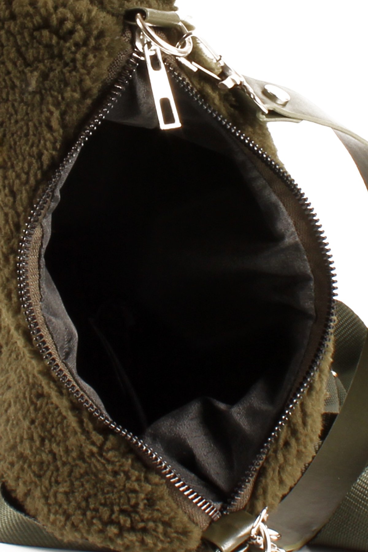 LWE10716-SyhTalhaLuwwe Bag'sKadın Çift Askılı Suni Kürklü-Peluş Baget Omuz Çantası (10716)