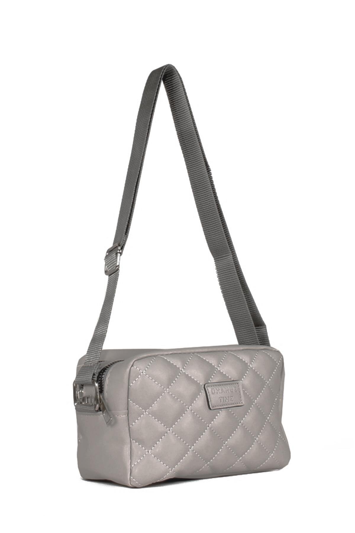 LWE20623-SyhLuwweBagsLuwwe Bag'sKadın Çift Bölmeli Kapitoneli Kolon Askılı Omuz ve Çapraz Çanta (20623)