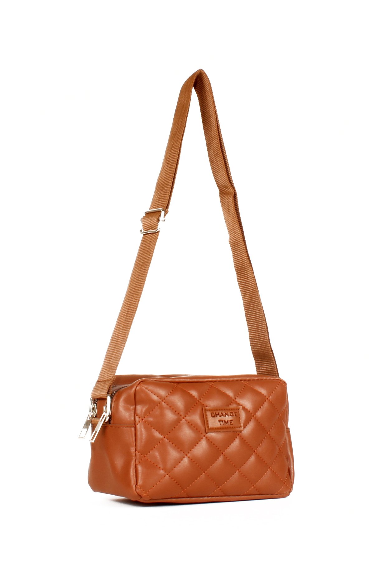 LWE20623-SyhTalhaLuwwe Bag'sKadın Çift Bölmeli Kapitoneli Kolon Askılı Omuz ve Çapraz Çanta (20623)