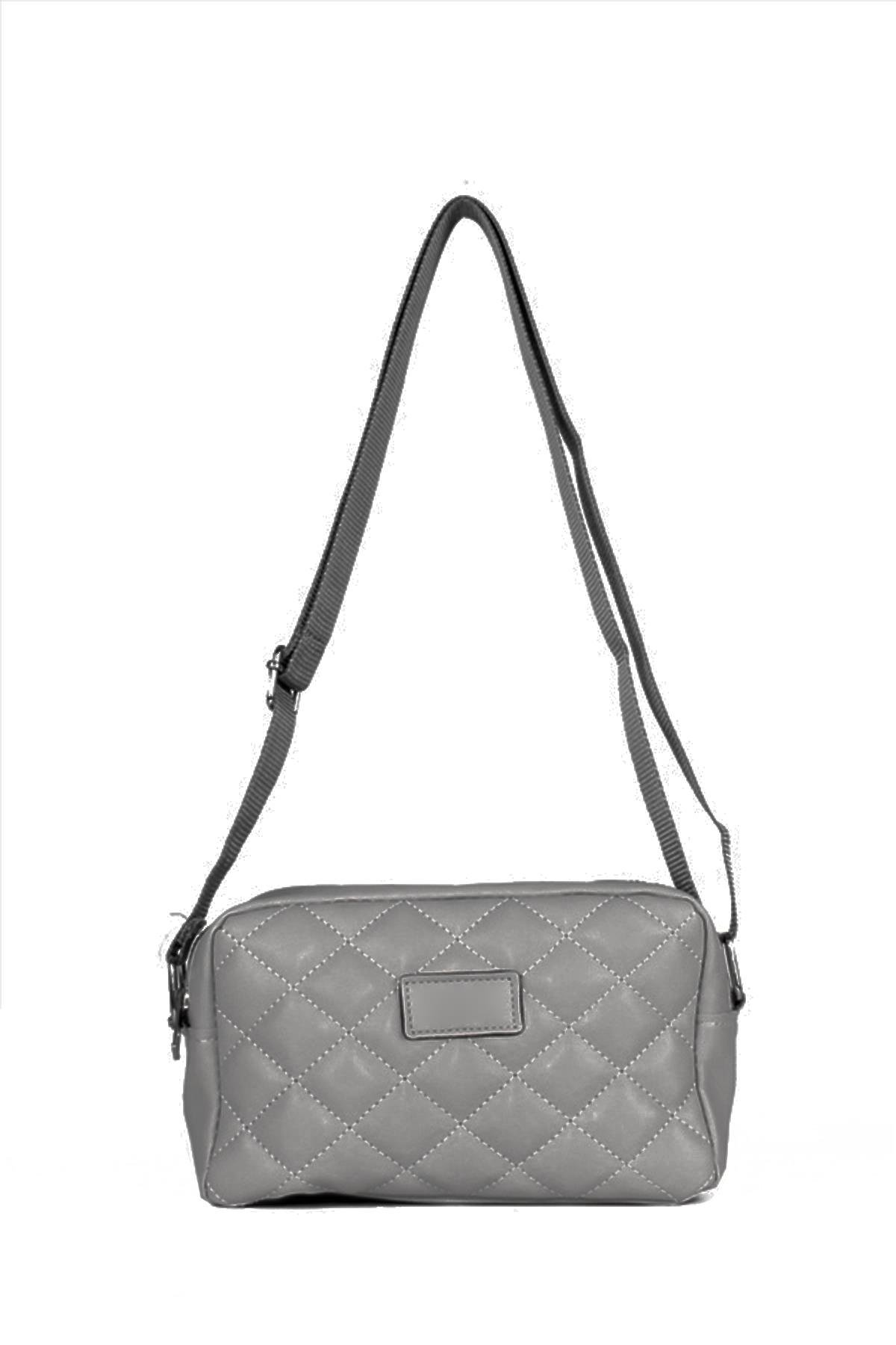 LWE20623-SyhLuwweBagsLuwwe Bag'sKadın Çift Bölmeli Kapitoneli Kolon Askılı Omuz ve Çapraz Çanta (20623)