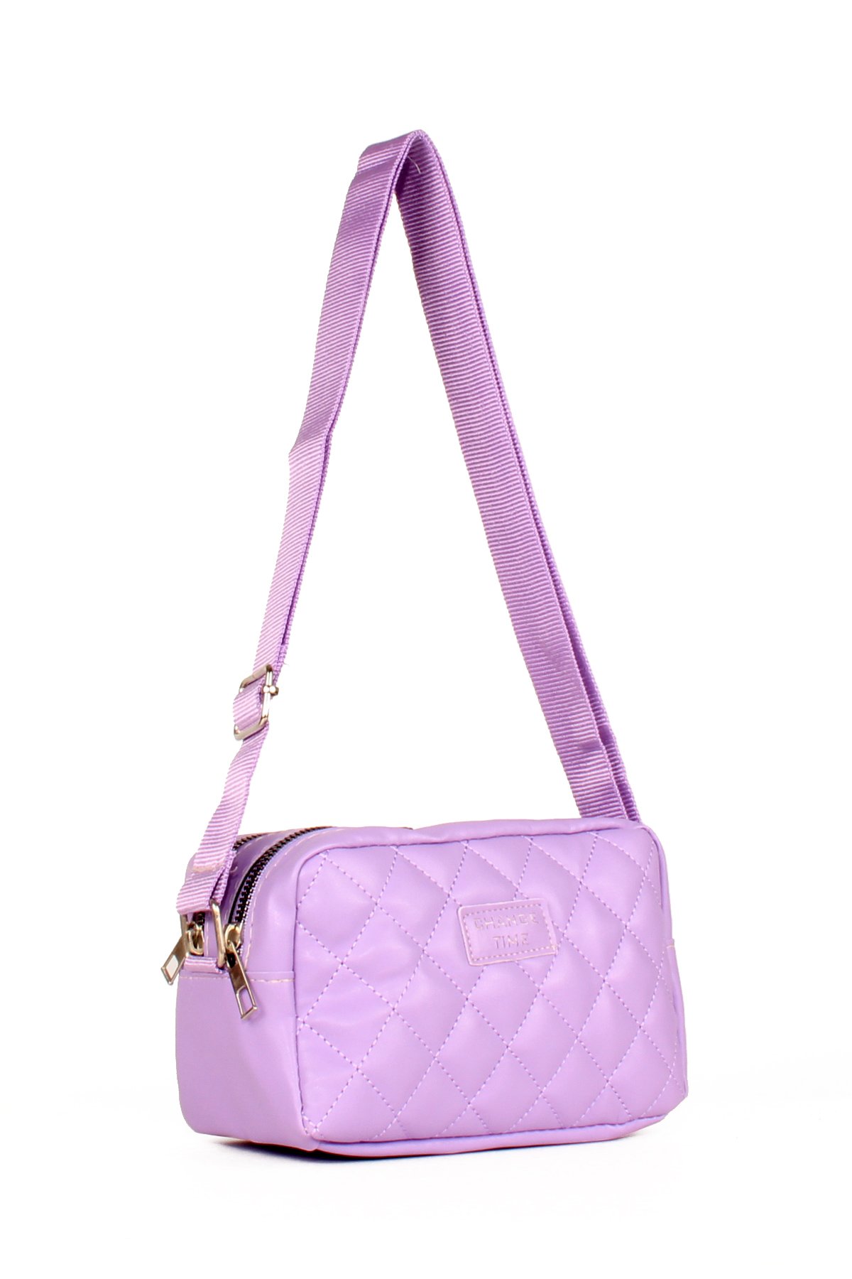 LWE20623-SyhTalhaLuwwe Bag'sKadın Çift Bölmeli Kapitoneli Kolon Askılı Omuz ve Çapraz Çanta (20623)