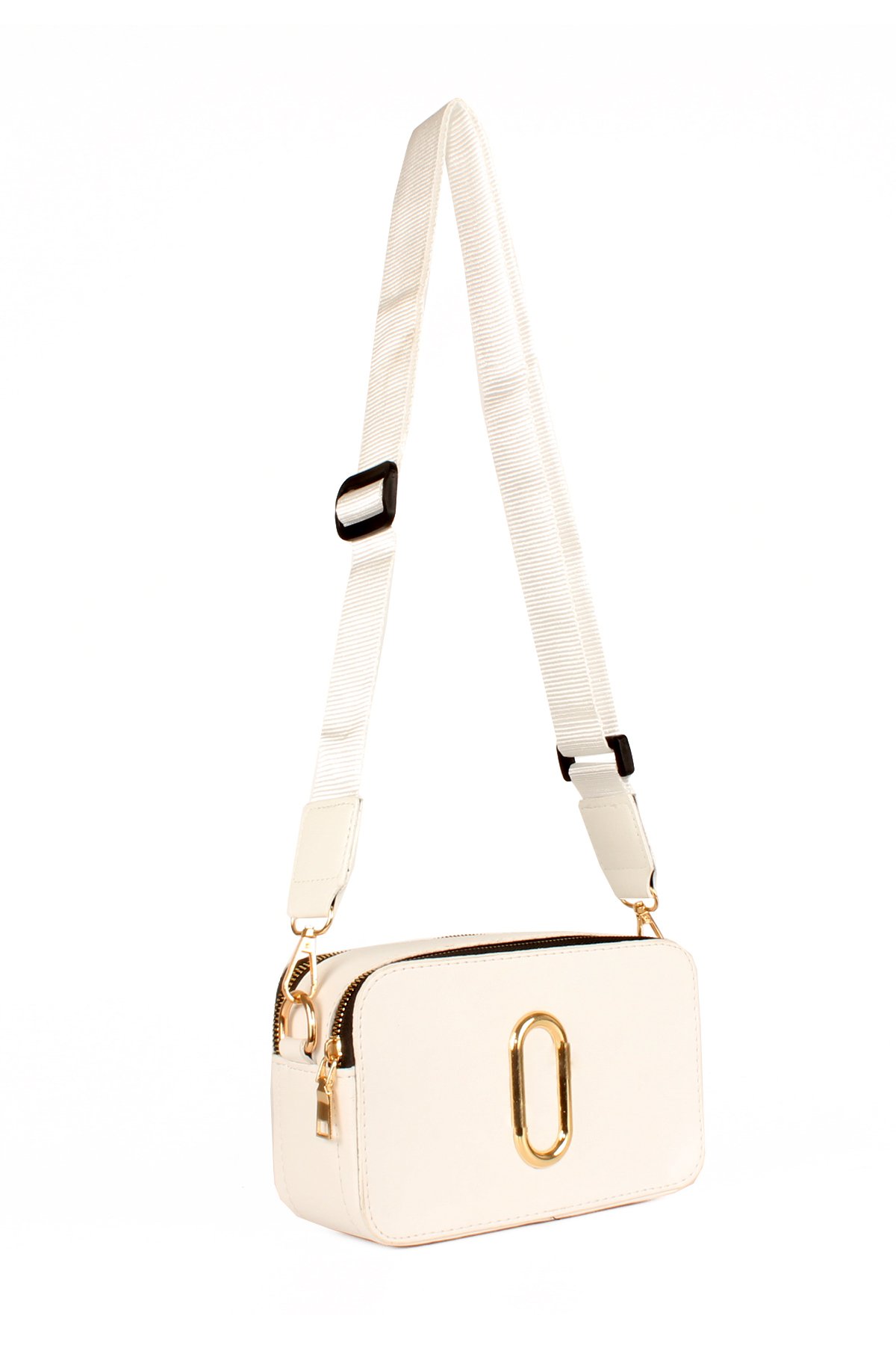 LWE10583-BTalhaLuwwe Bag'sKadın Çift Bölmeli Kolon Askılı Kasalı Omuz Çantası (10583)