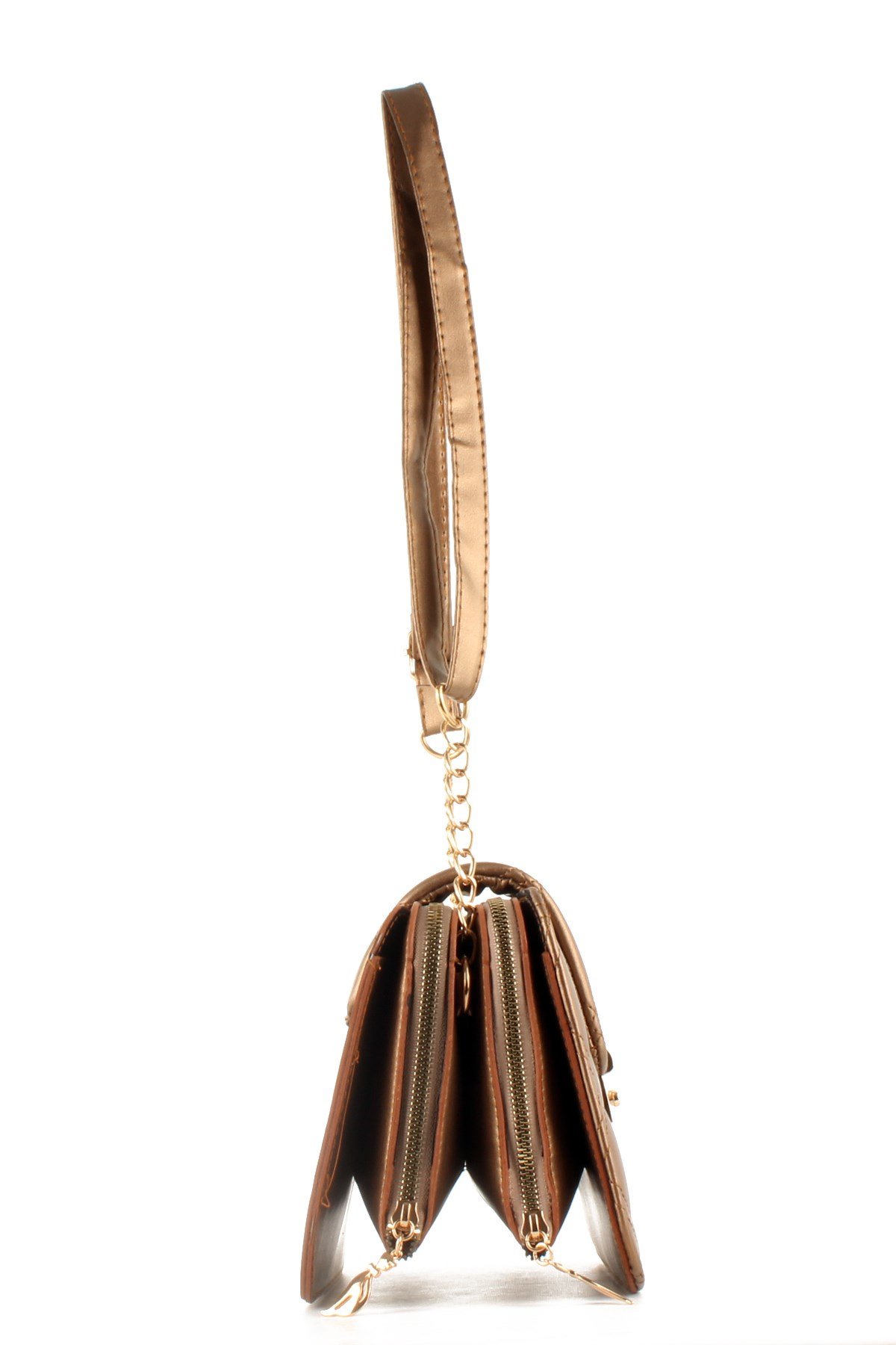 LWE10429-SLuwweLuwwe Bag'sKadın Çift Fermuarlı Kapitone Omuz Çantası (10429)