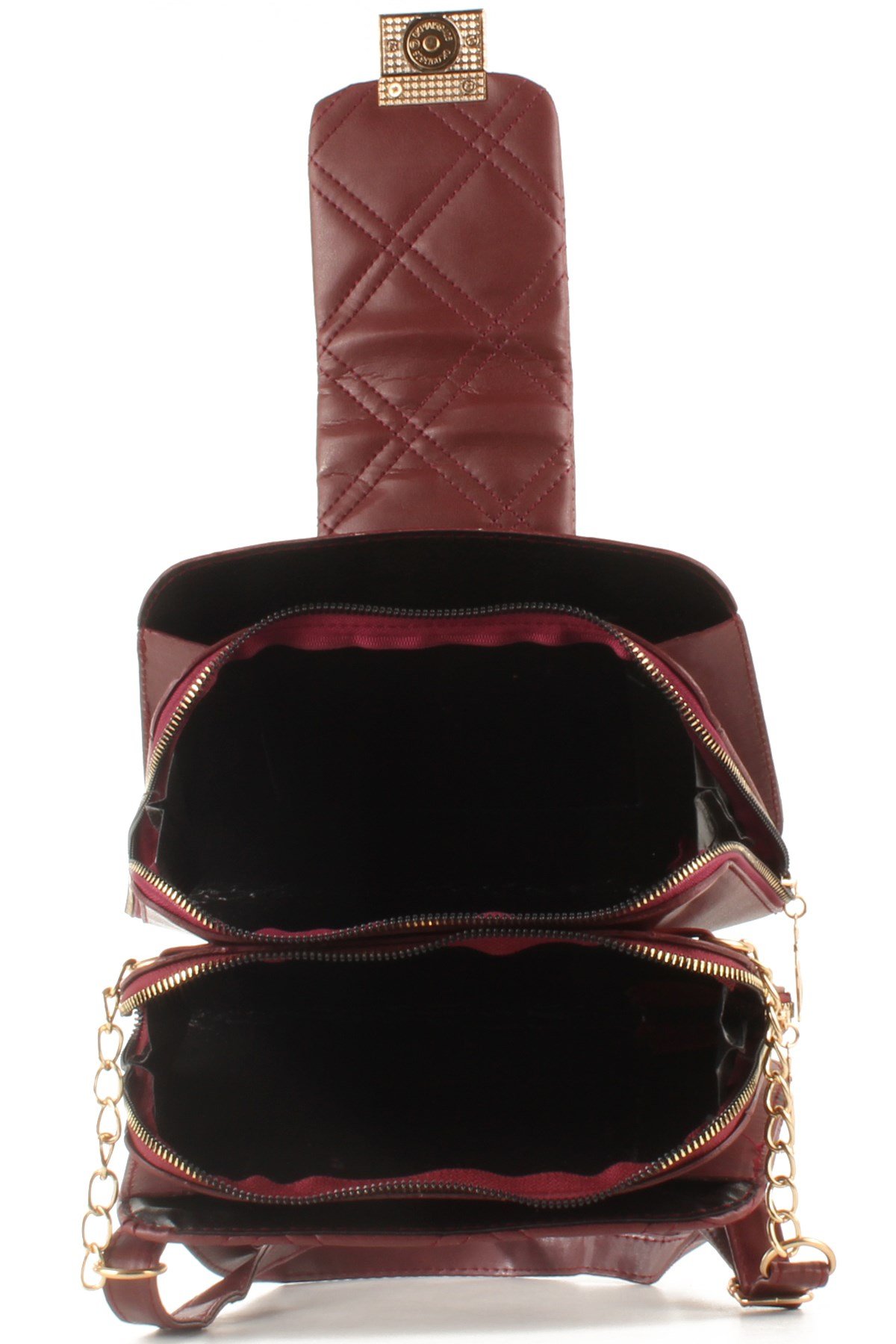 LWE10429-SLuwweLuwwe Bag'sKadın Çift Fermuarlı Kapitone Omuz Çantası (10429)