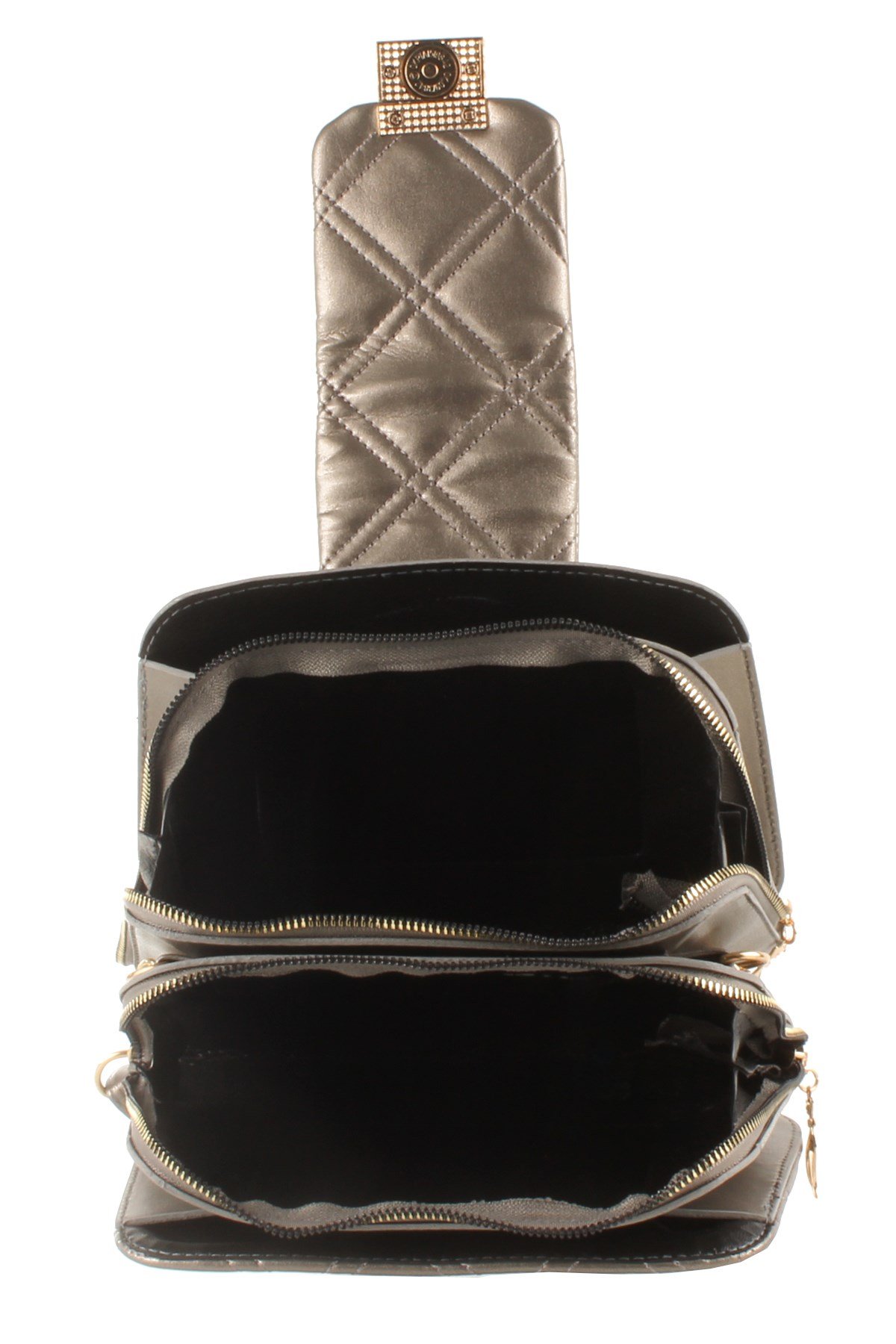 LWE10429-SLuwweLuwwe Bag'sKadın Çift Fermuarlı Kapitone Omuz Çantası (10429)