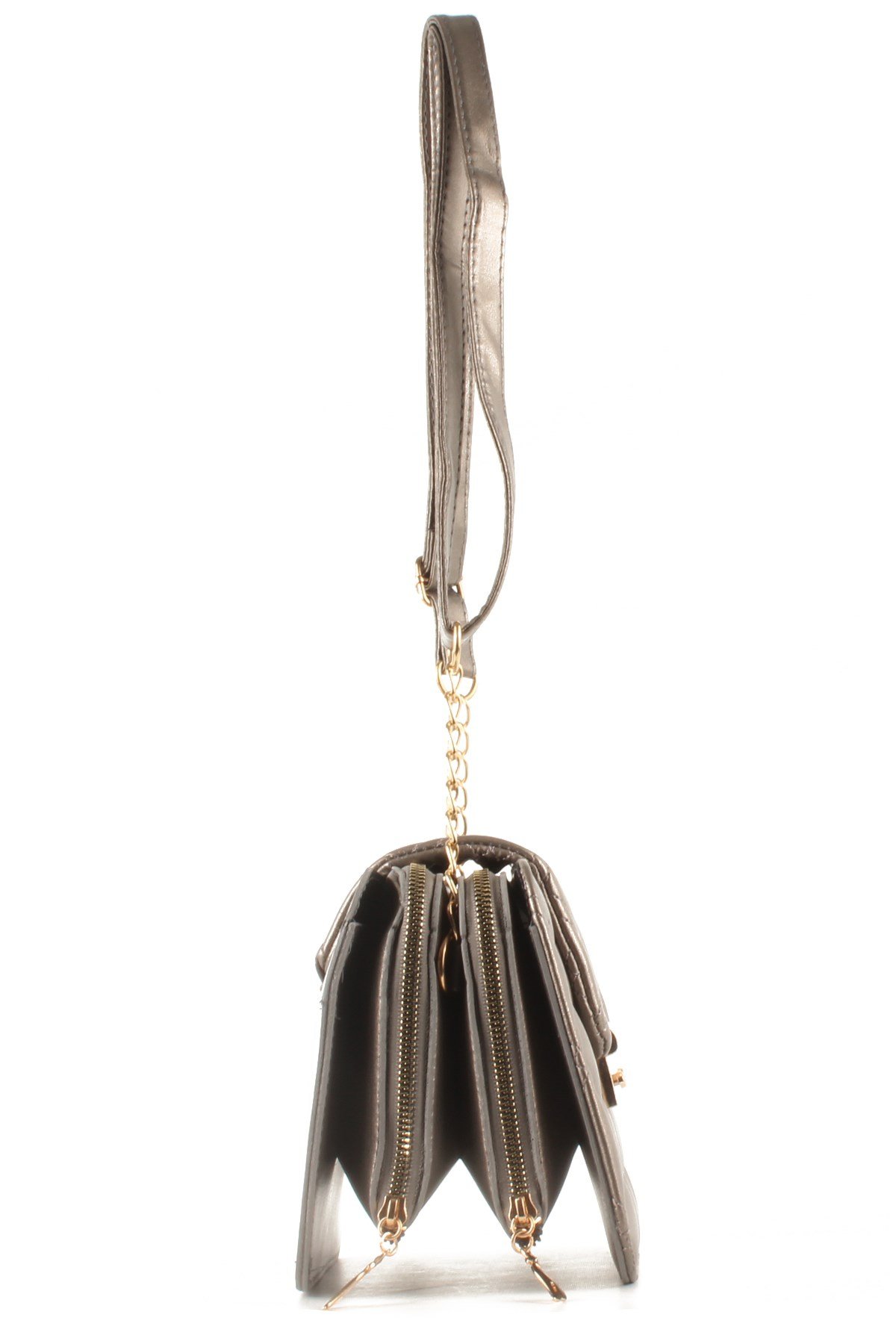 LWE10429-SLuwweLuwwe Bag'sKadın Çift Fermuarlı Kapitone Omuz Çantası (10429)