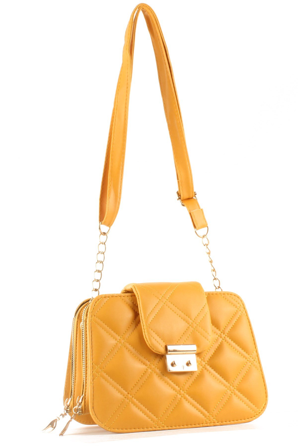 LWE10429-SLuwweLuwwe Bag'sKadın Çift Fermuarlı Kapitone Omuz Çantası (10429)