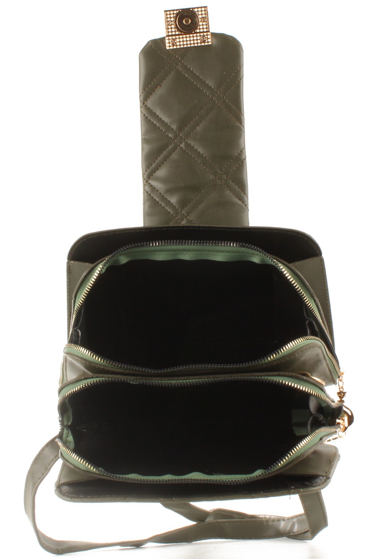 LWE10429-SLuwweLuwwe Bag'sKadın Çift Fermuarlı Kapitone Omuz Çantası (10429)