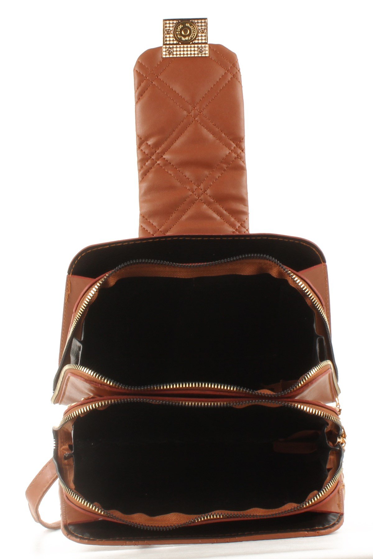 LWE10429-SLuwweLuwwe Bag'sKadın Çift Fermuarlı Kapitone Omuz Çantası (10429)