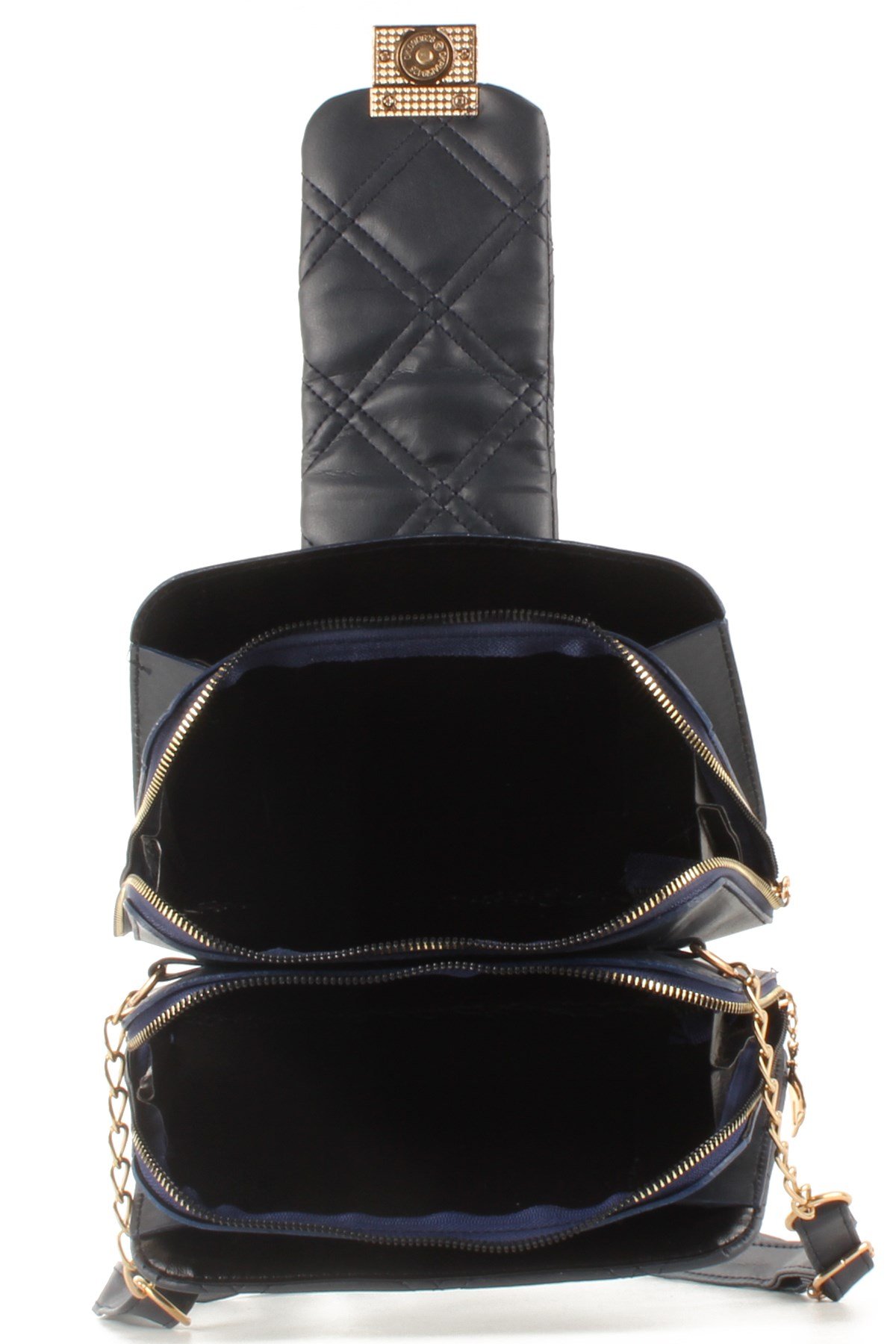 LWE10429-SLuwweLuwwe Bag'sKadın Çift Fermuarlı Kapitone Omuz Çantası (10429)