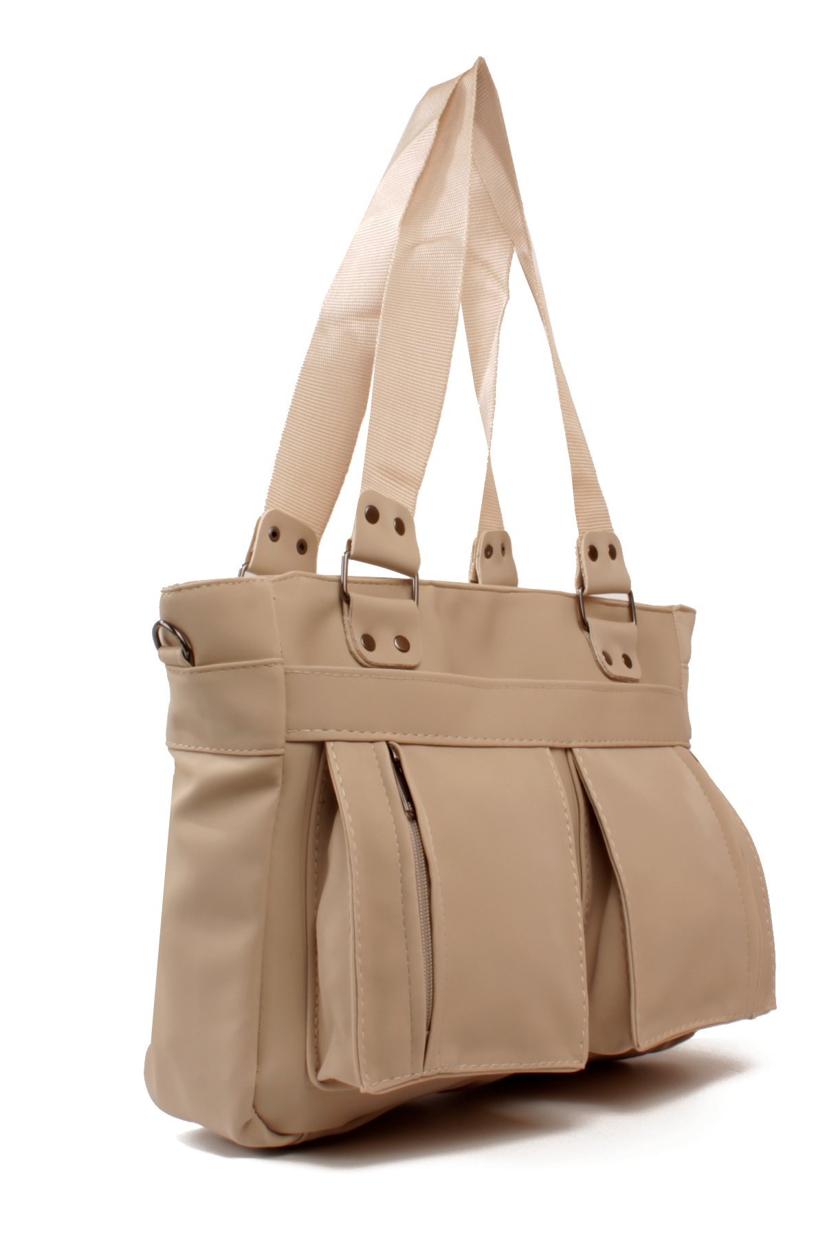 LWE1827-SyhTalhaLuwwe Bag'sKadın Çok Bölmeli Anne Tarz Saten Doku Tak&Çıkar Dokuma Kolon Omuz Askılı El ve Omuz Çantası (1827)