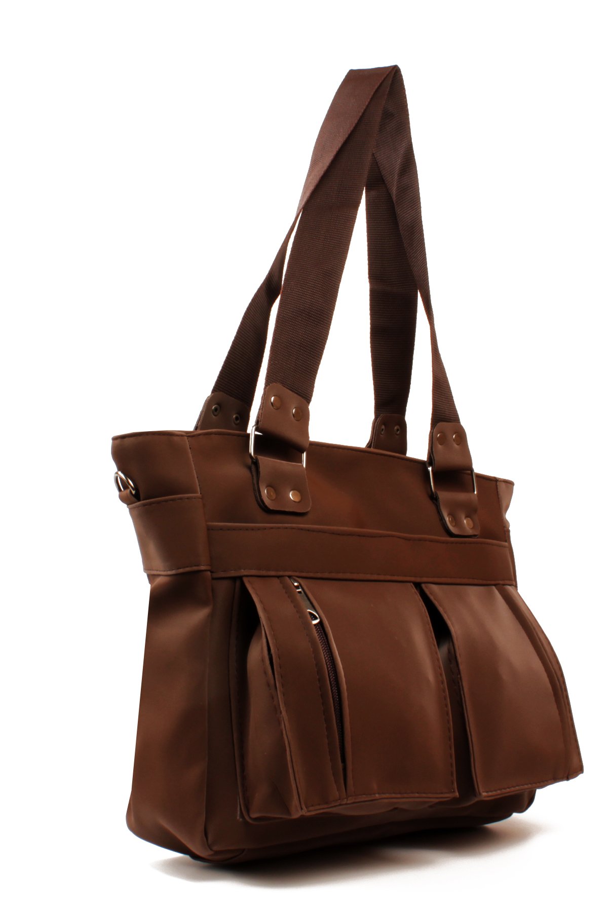 LWE1827-SyhTalhaLuwwe Bag'sKadın Çok Bölmeli Anne Tarz Saten Doku Tak&Çıkar Dokuma Kolon Omuz Askılı El ve Omuz Çantası (1827)