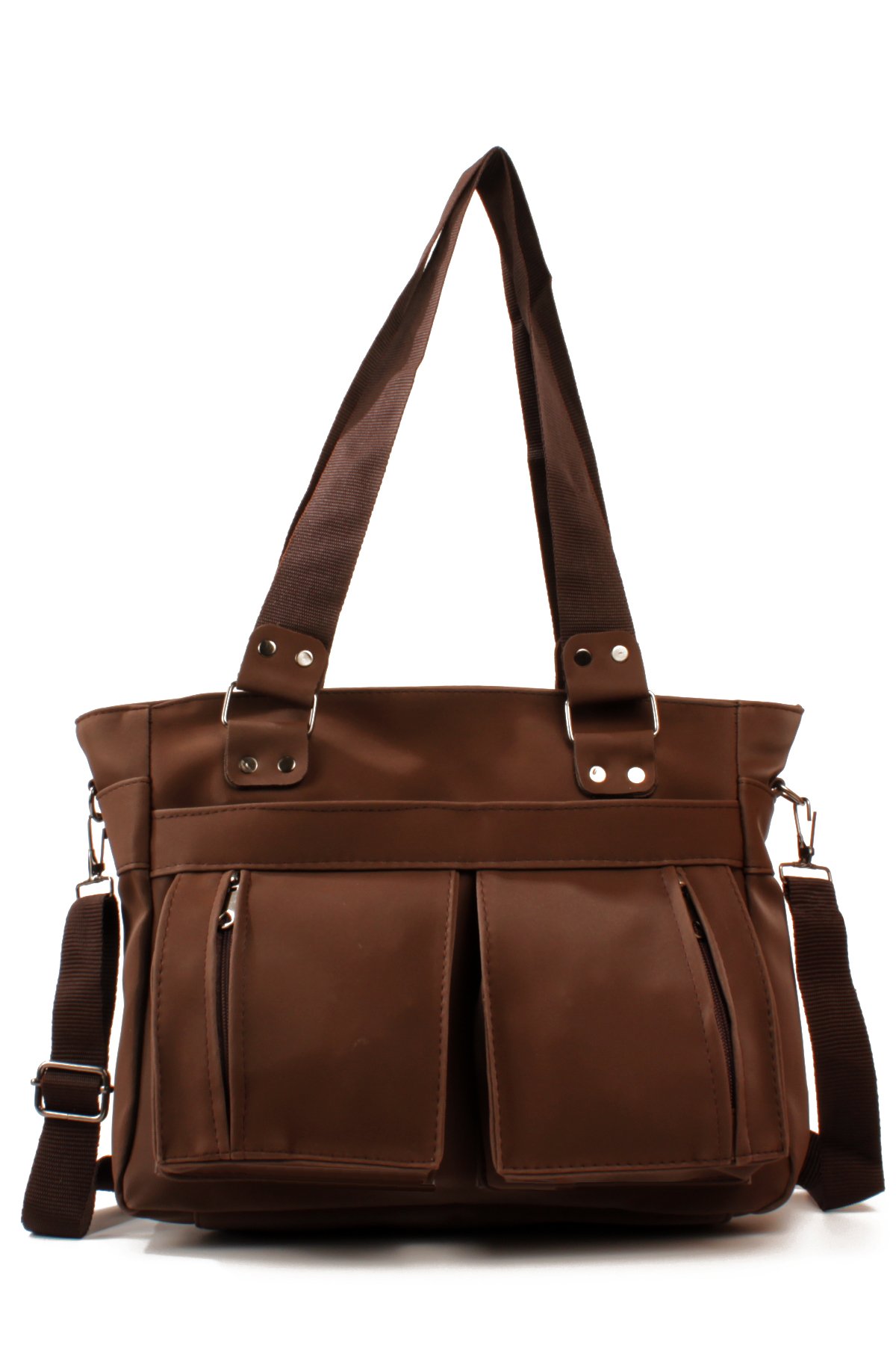 LWE1827-SyhTalhaLuwwe Bag'sKadın Çok Bölmeli Anne Tarz Saten Doku Tak&Çıkar Dokuma Kolon Omuz Askılı El ve Omuz Çantası (1827)