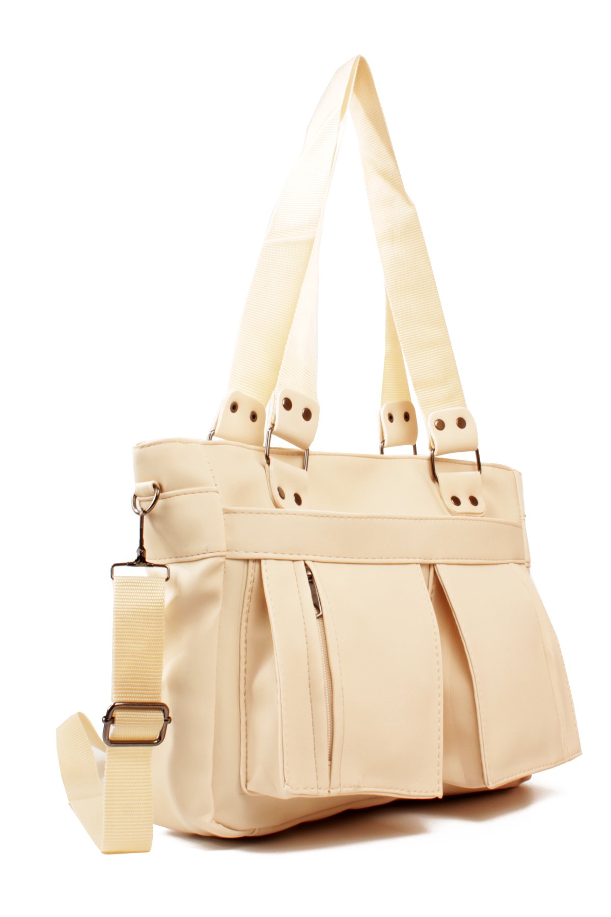 LWE1827-SyhTalhaLuwwe Bag'sKadın Çok Bölmeli Anne Tarz Saten Doku Tak&Çıkar Dokuma Kolon Omuz Askılı El ve Omuz Çantası (1827)