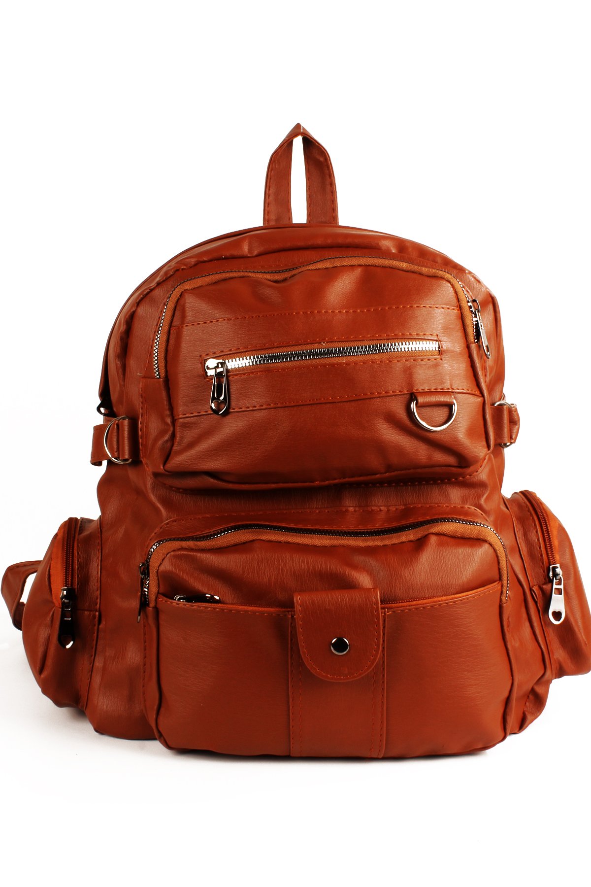 LWE1748-SyhTalhaLuwwe Bag'sKadın Çok Bölmeli Yıkama Deri Salaş Günlük & Okul Sırt Çantası  (1748)