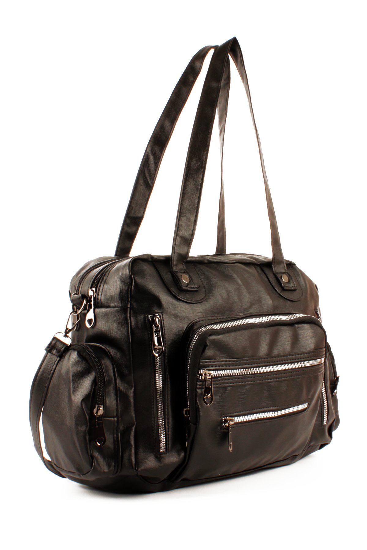 LWE1779-SyhTalhaLuwwe Bag'sKadın Çok Çepli İki Ana Bölmeli Anne Tarz Yıkama Deri Salaş El ve Omuz Çantası (1779)