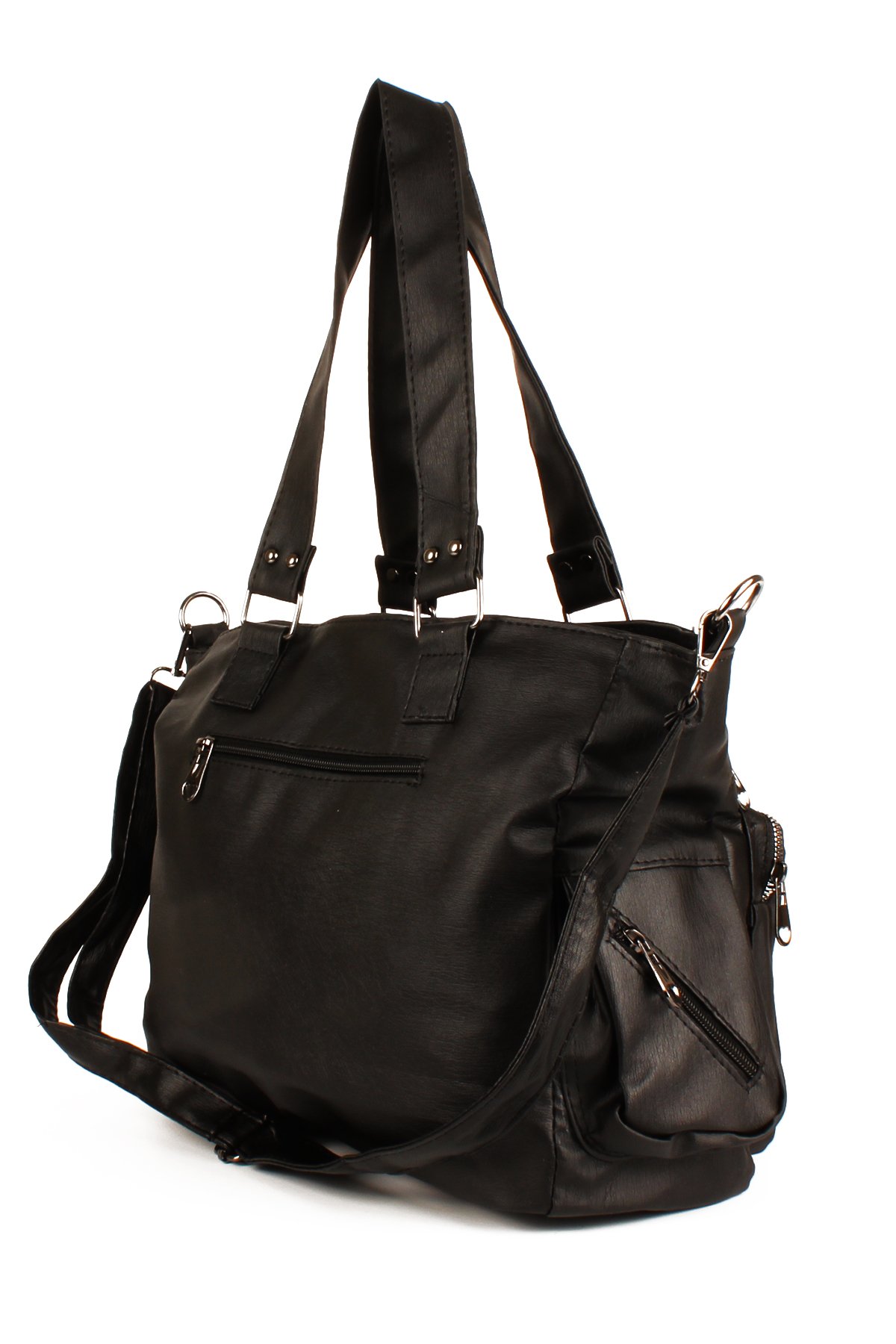 LWE1751-SyhTalhaLuwwe Bag'sKadın Çok Çepli İki Bölmeli Anne Tarz Yıkama Deri Salaş El ve Omuz Çantası (1751)